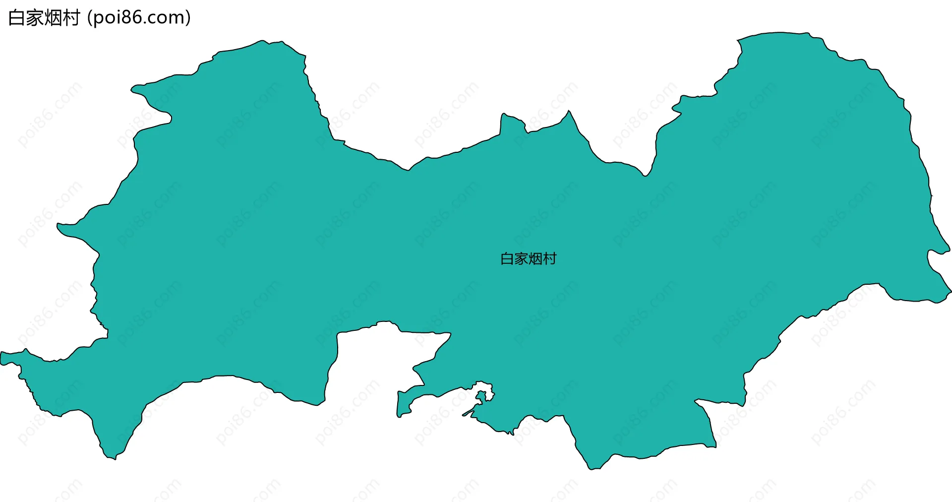 白家烟村边界地图