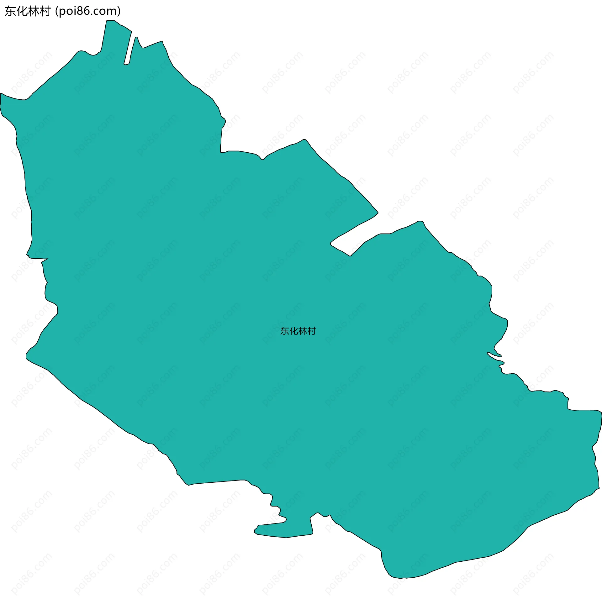 东化林村边界地图