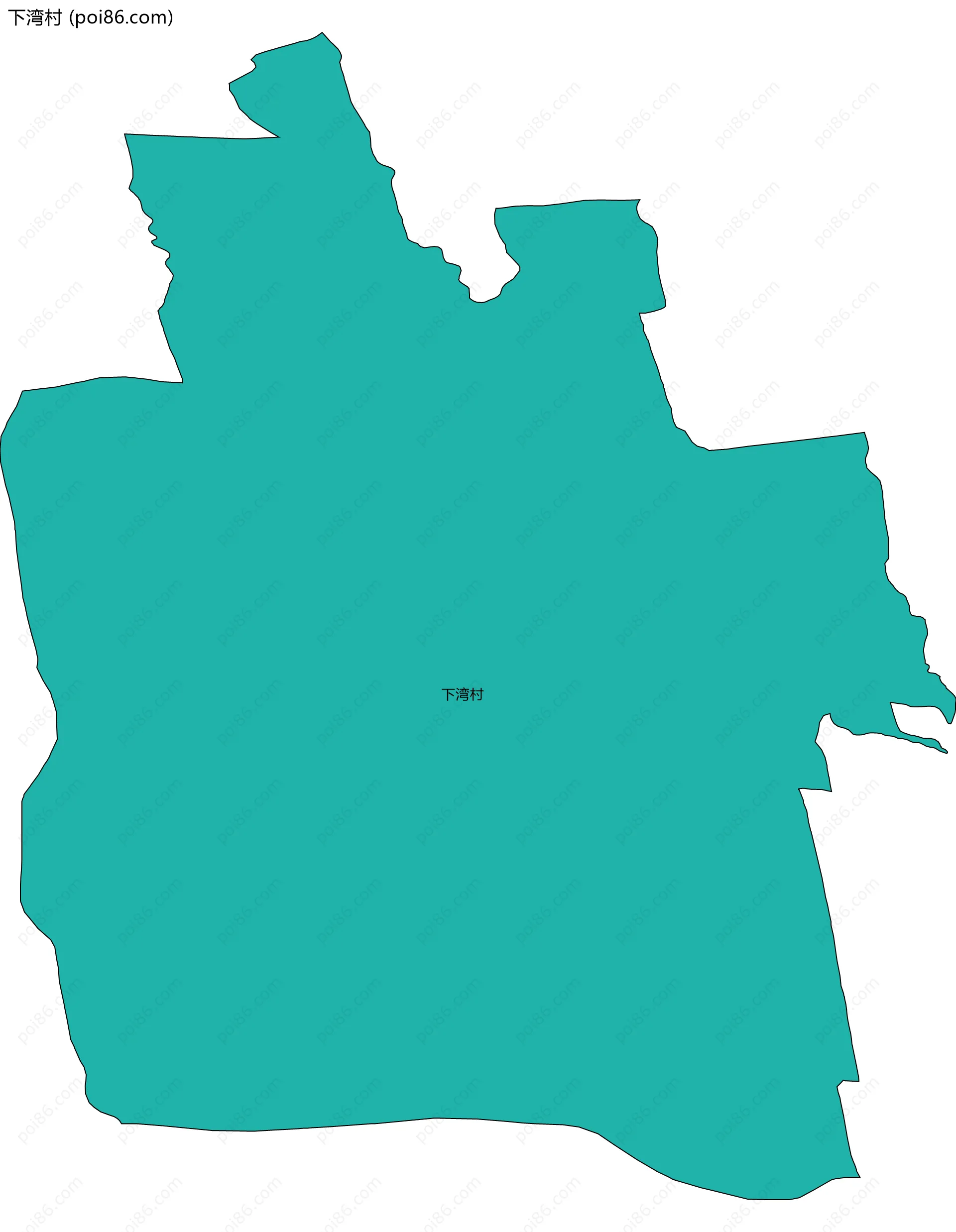 下湾村边界地图