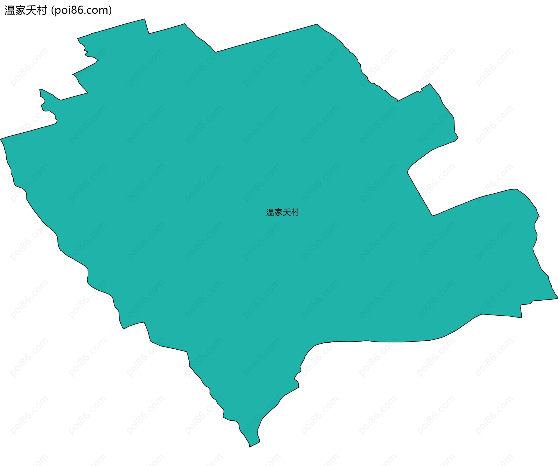 温家夭村边界地图