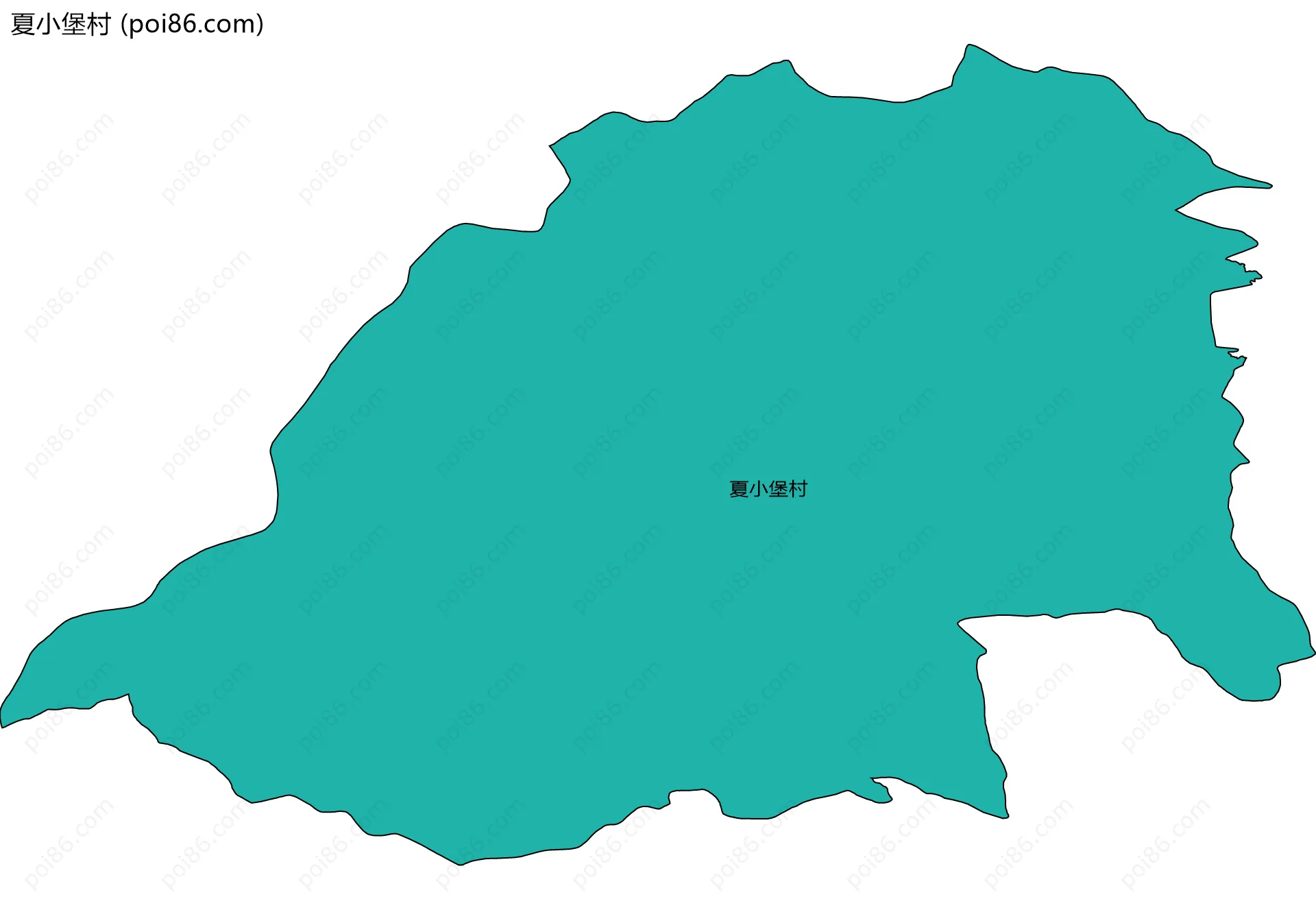 夏小堡村边界地图