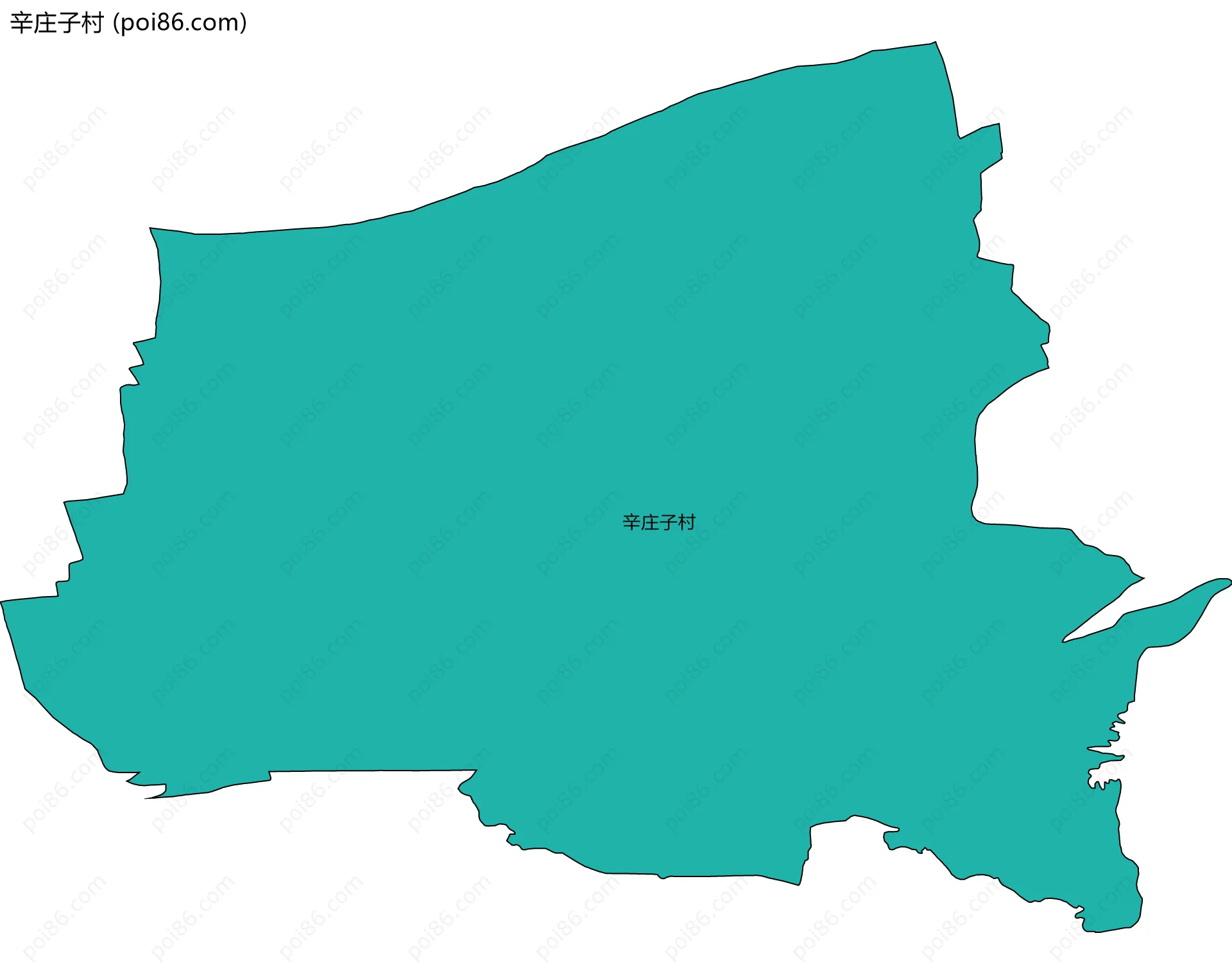 辛庄子村边界地图