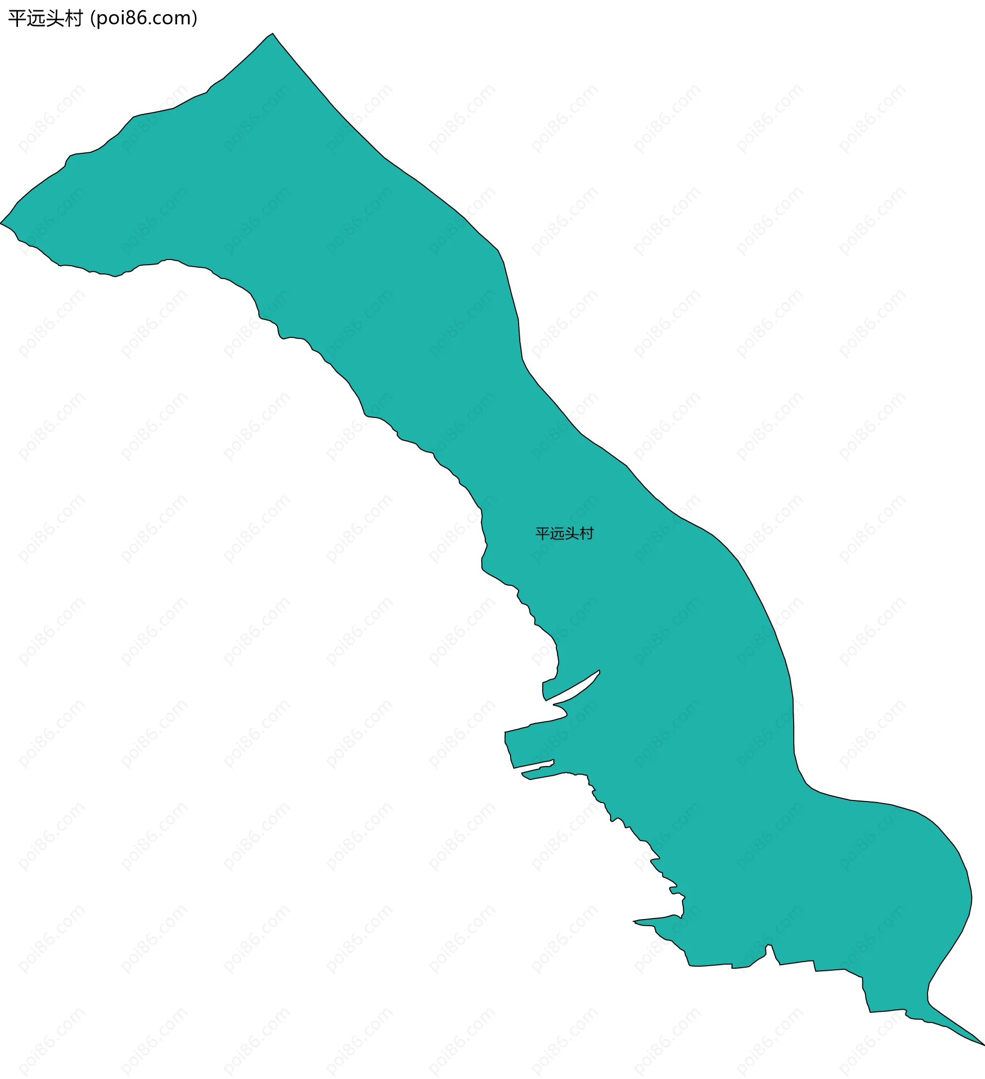 平远头村边界地图