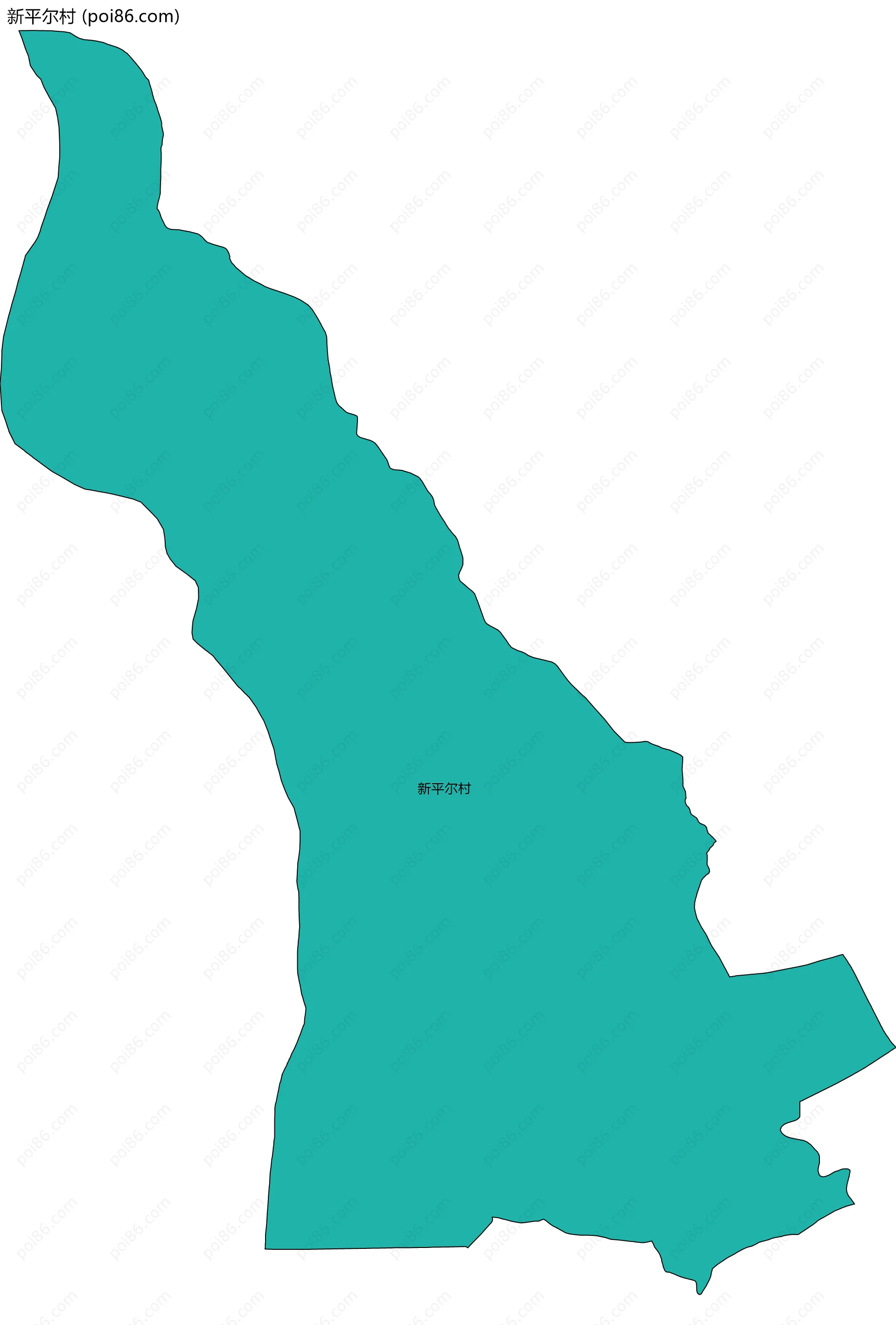 新平尔村边界地图