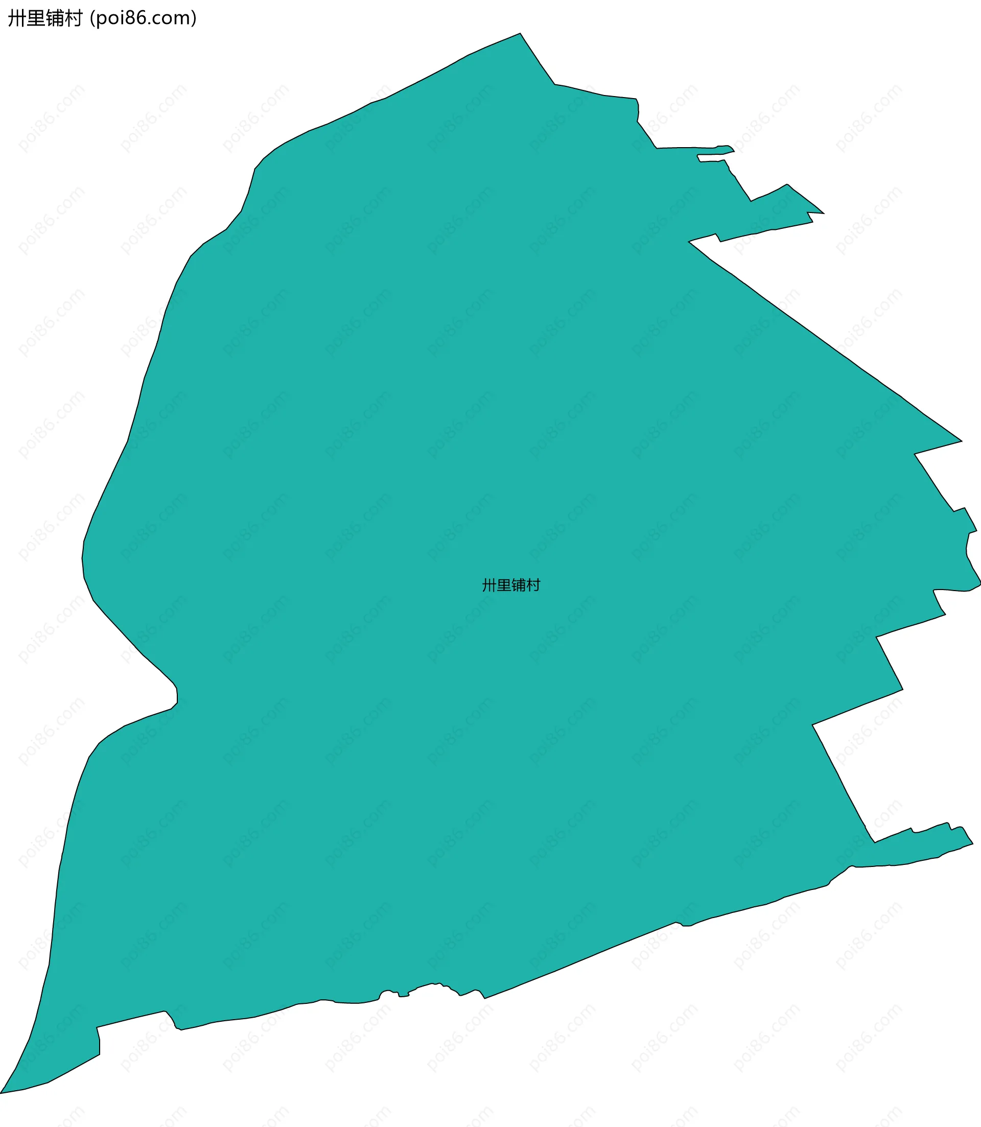 卅里铺村边界地图