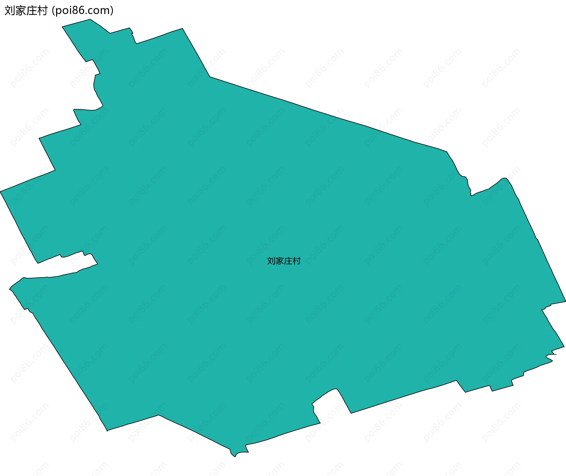 刘家庄村边界地图