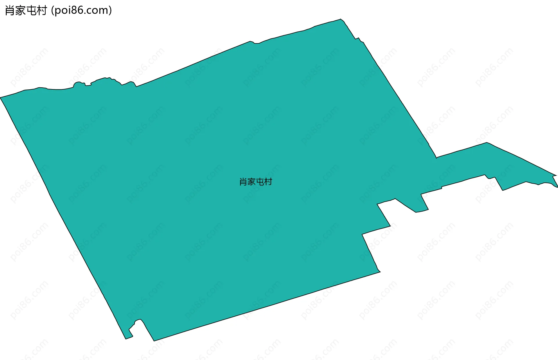 肖家屯村边界地图