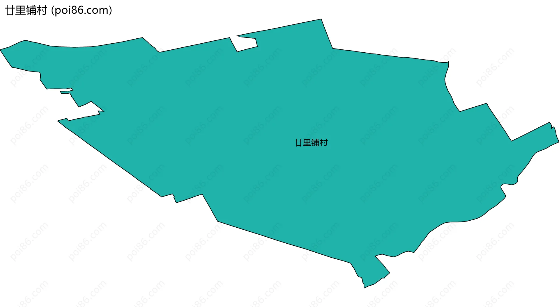 廿里铺村边界地图