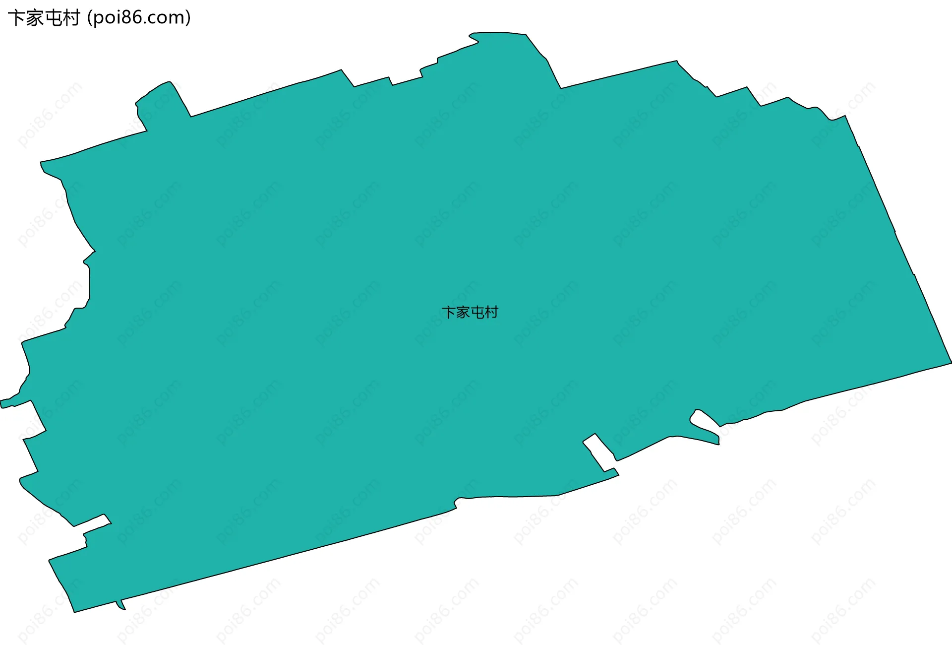 卞家屯村边界地图