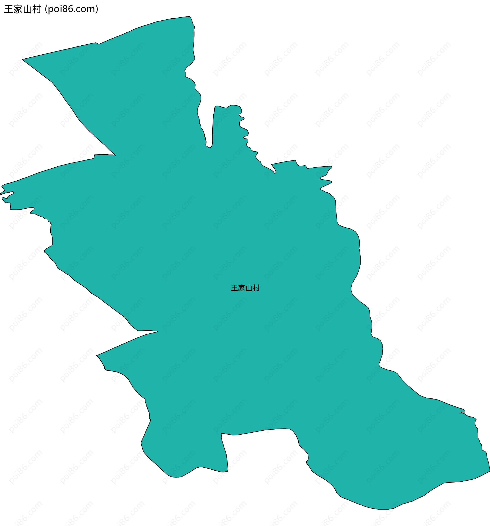 王家山村边界地图