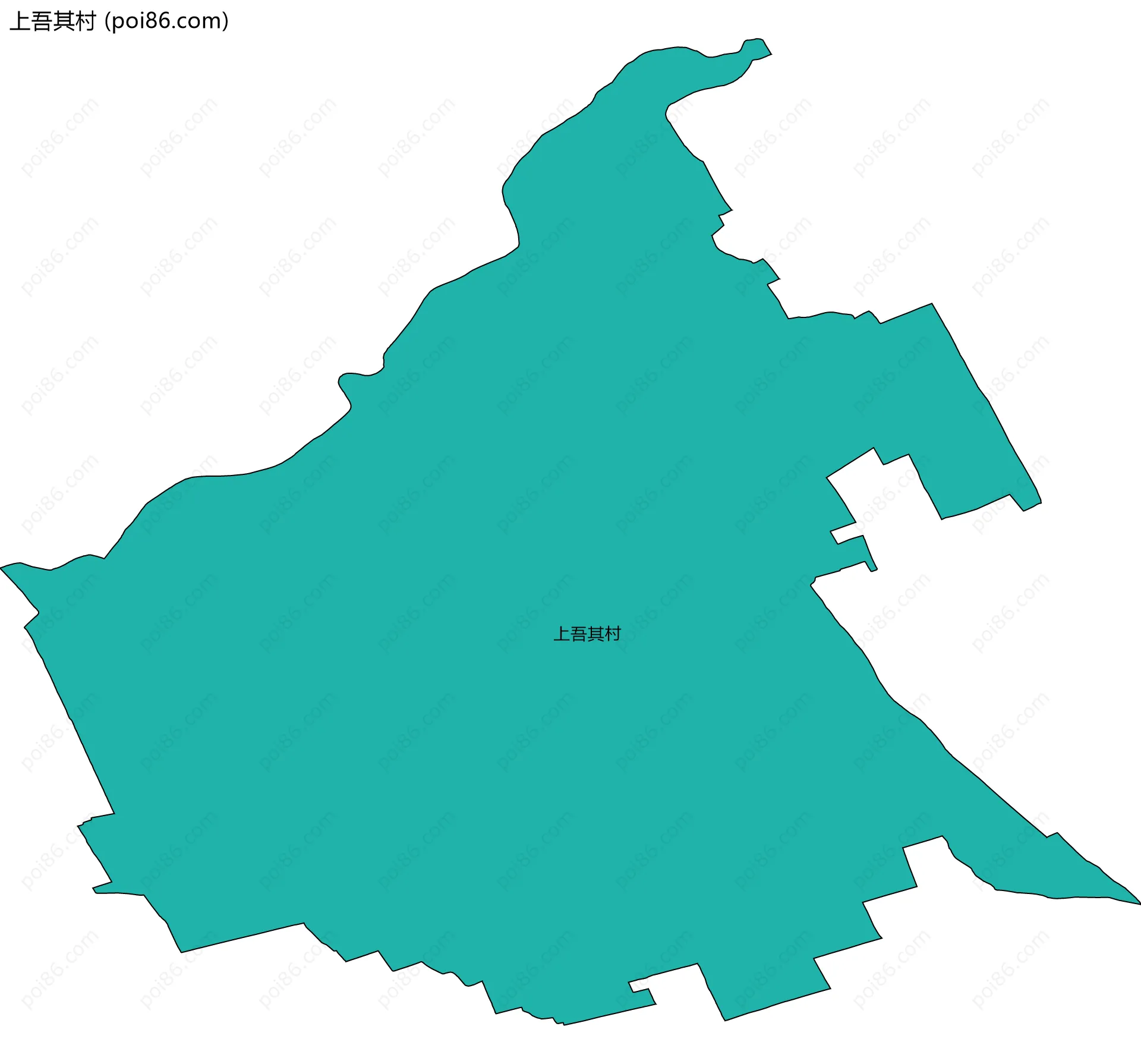 上吾其村边界地图