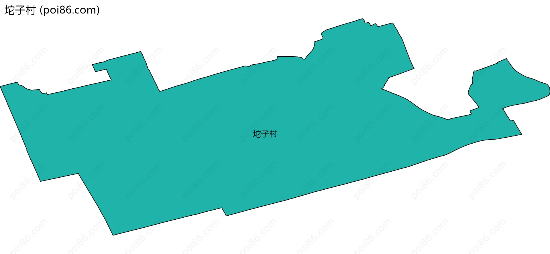 坨子村边界地图