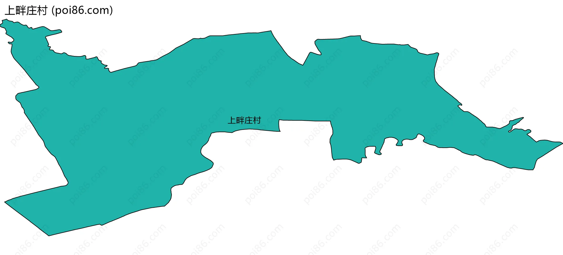 上畔庄村边界地图