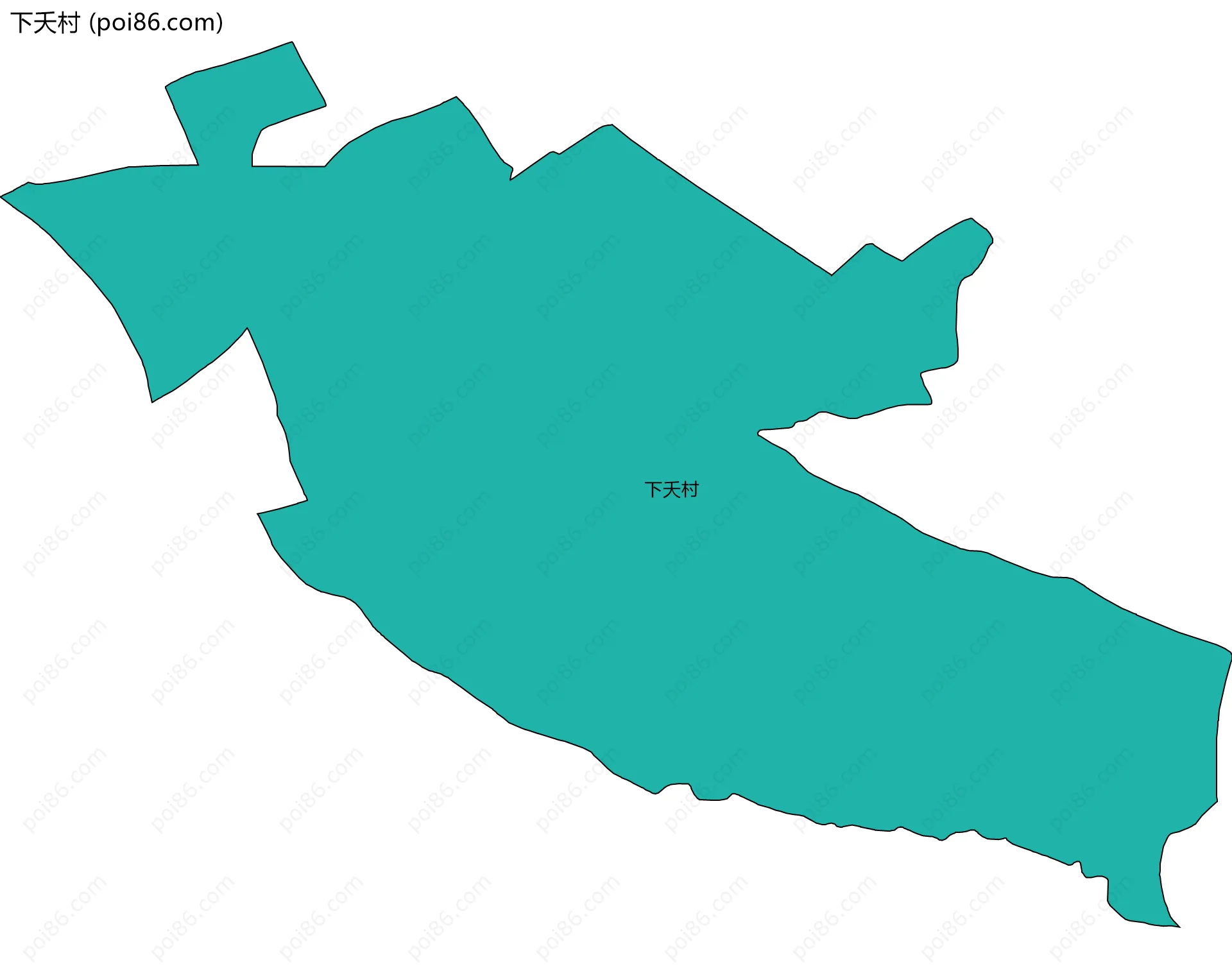 下夭村边界地图
