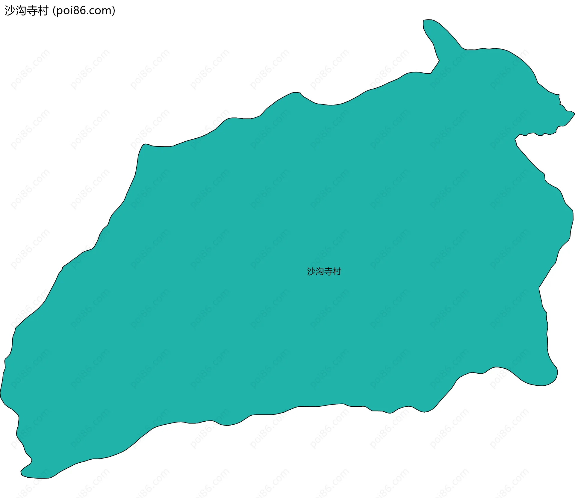 沙沟寺村边界地图