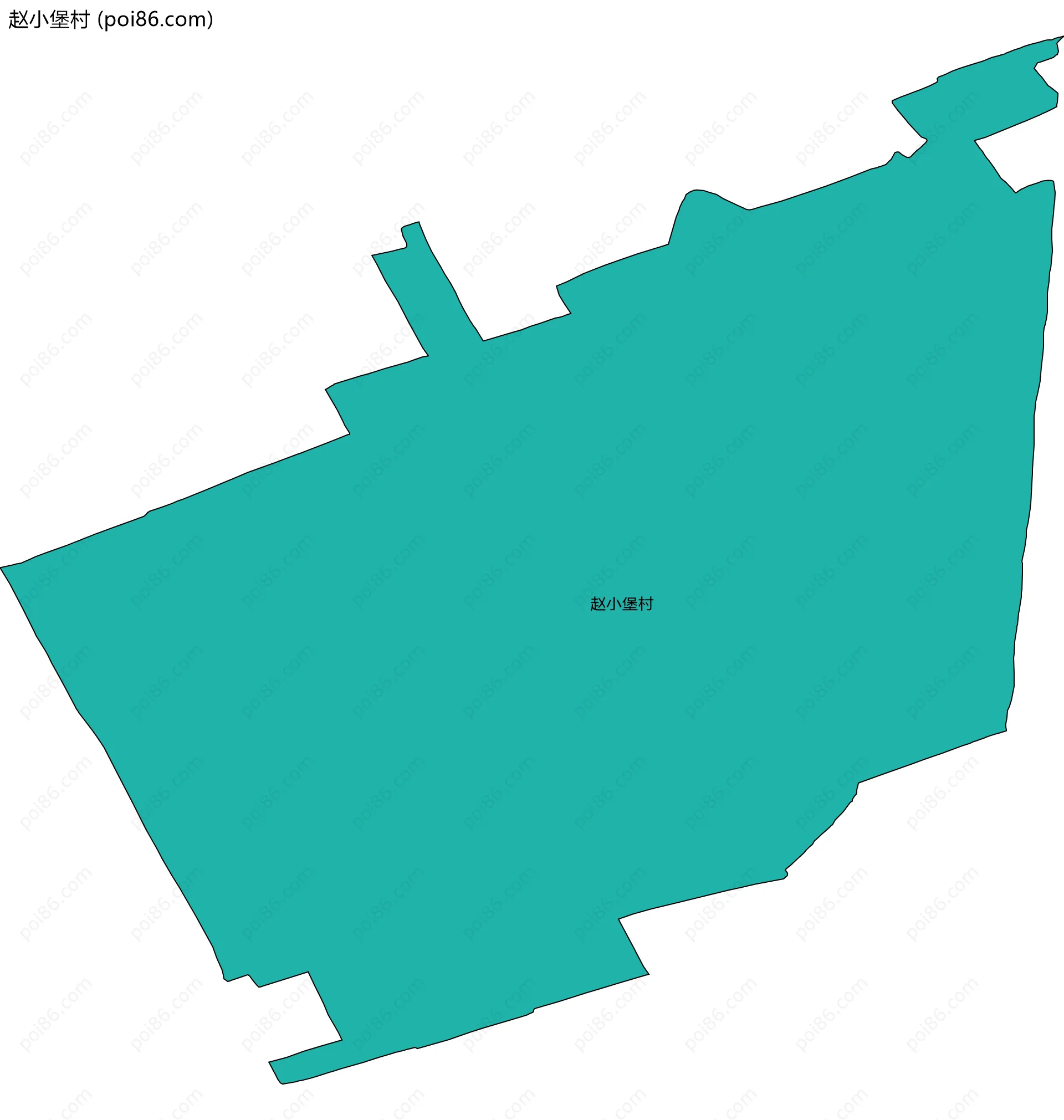 赵小堡村边界地图