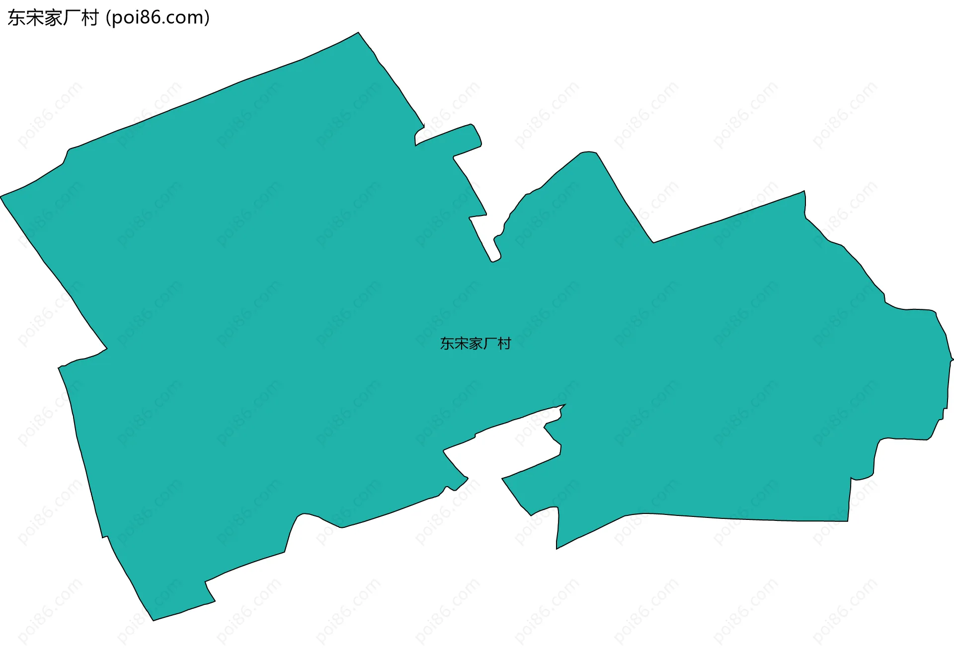东宋家厂村边界地图