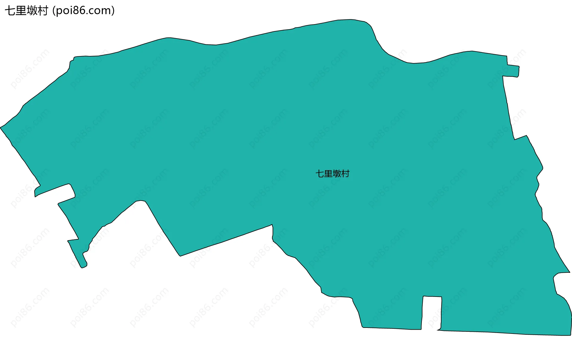 七里墩村边界地图