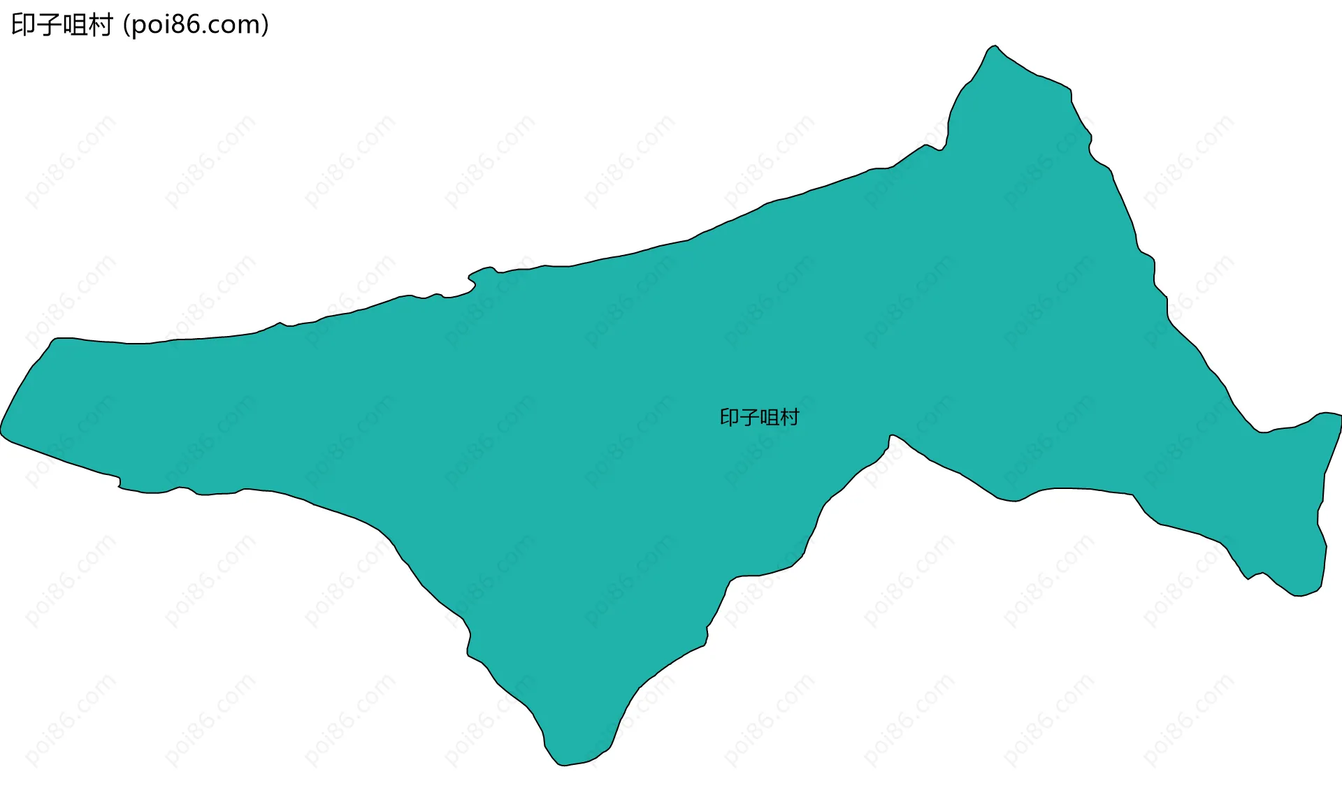 印子咀村边界地图