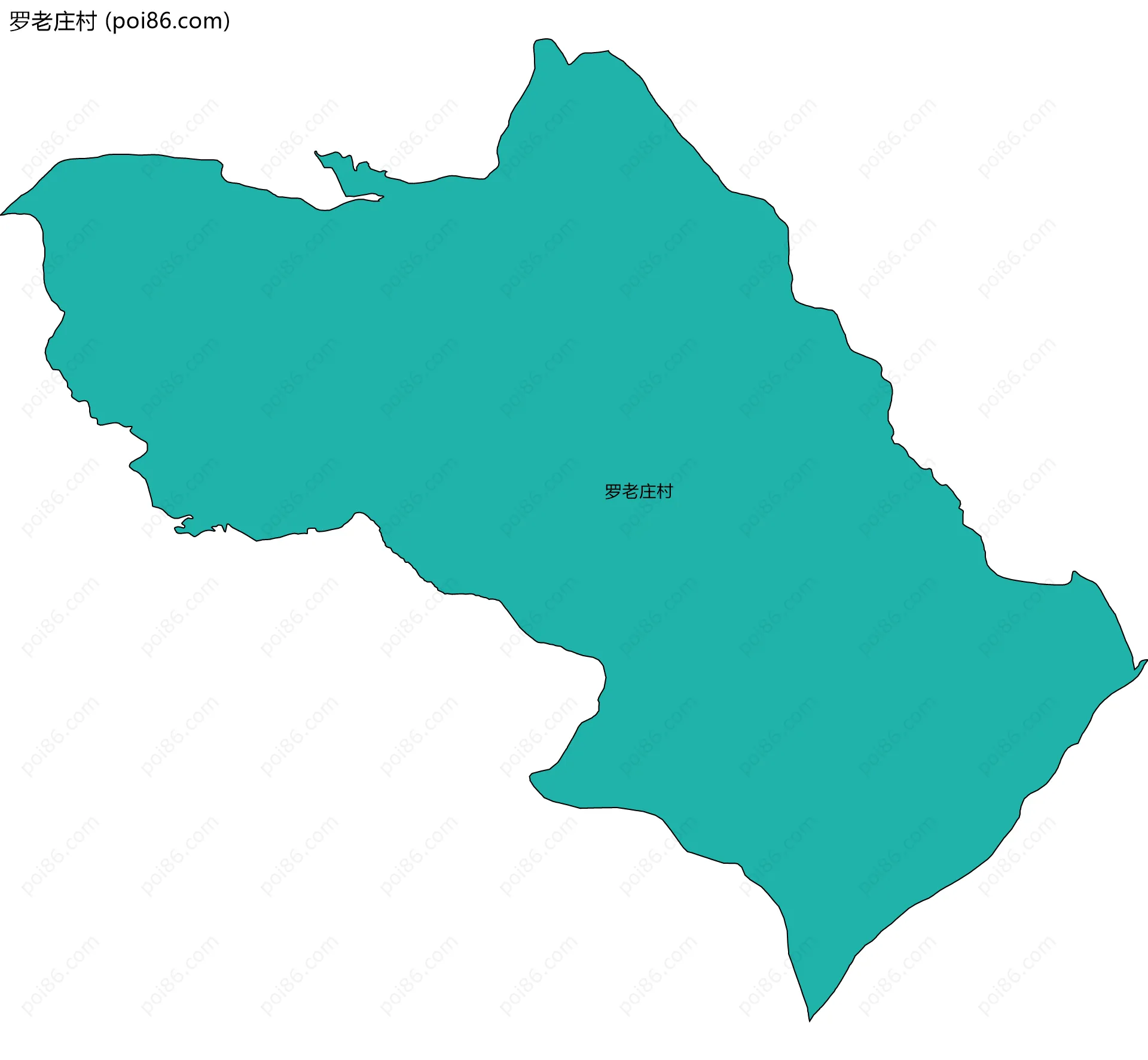 罗老庄村边界地图