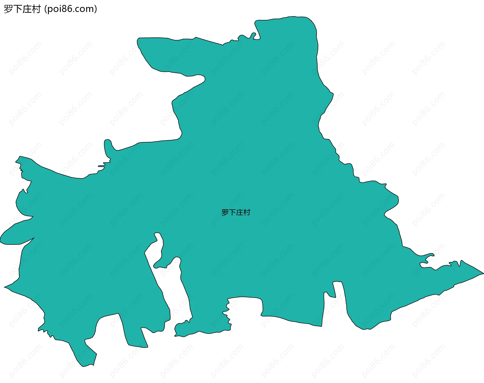 罗下庄村边界地图