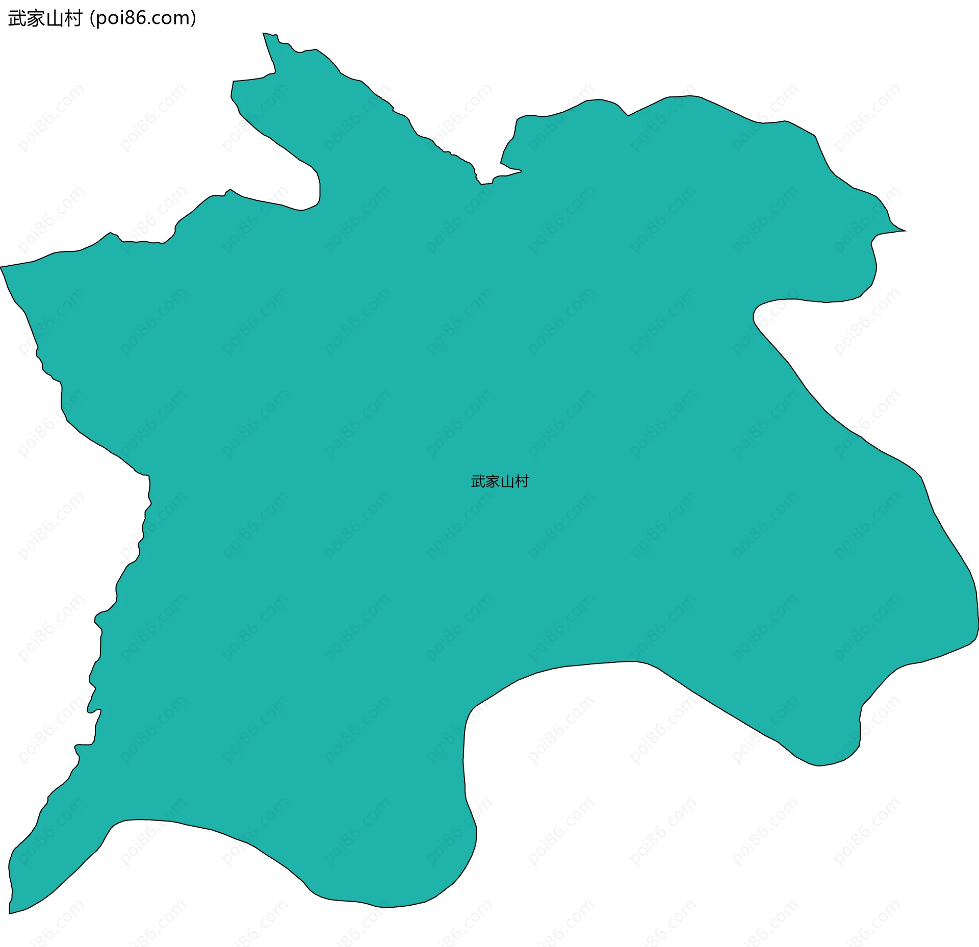 武家山村边界地图