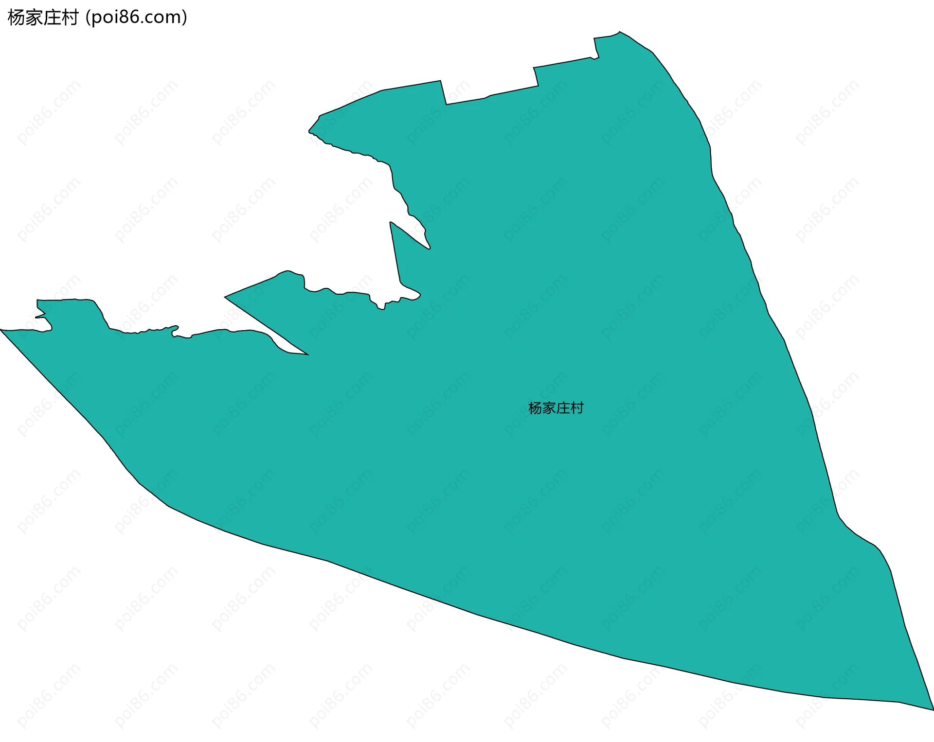 杨家庄村边界地图