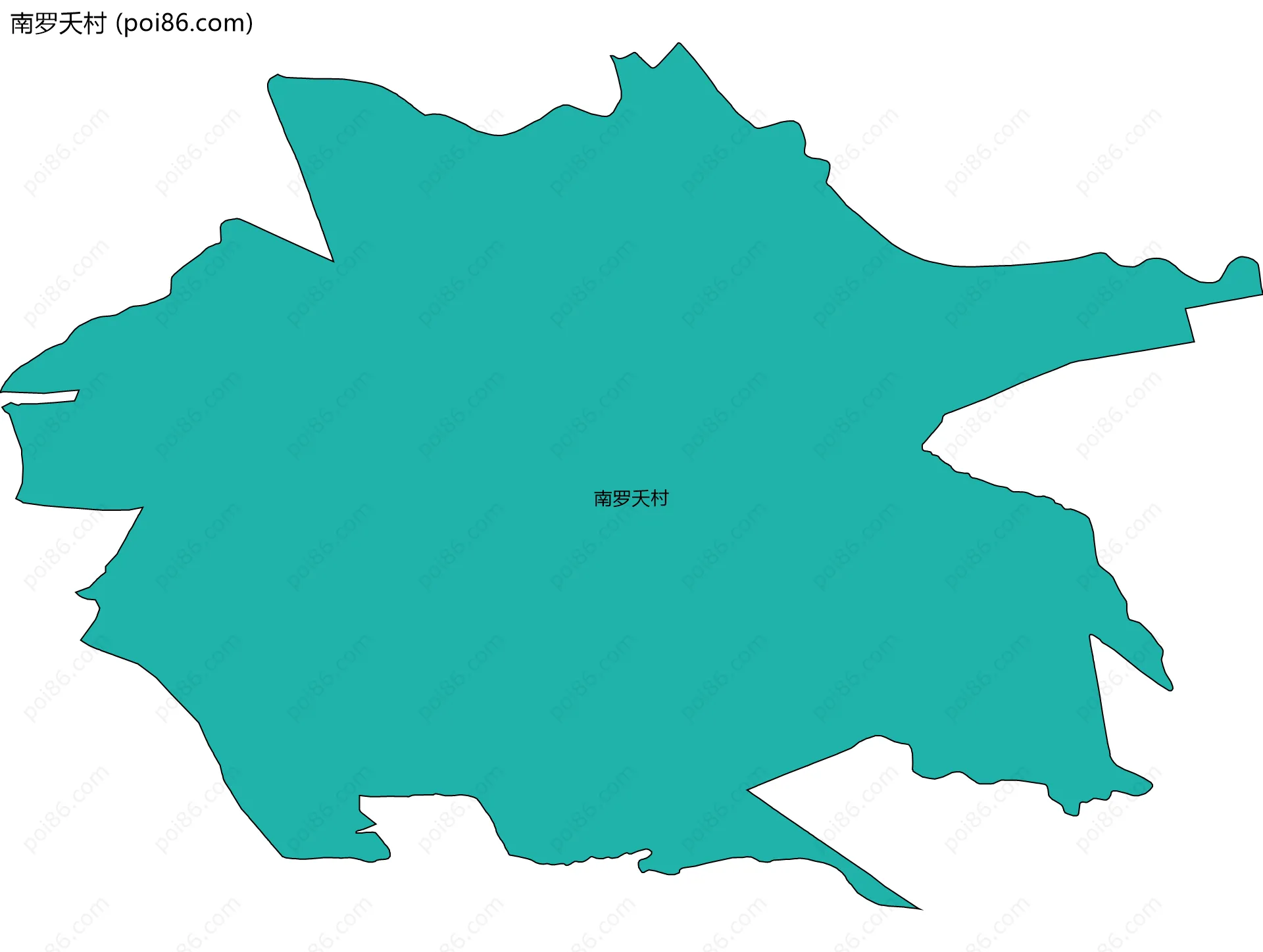 南罗夭村边界地图