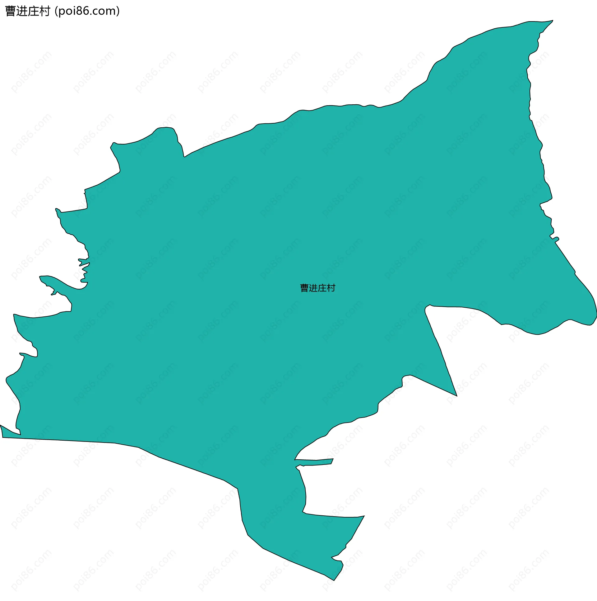 曹进庄村边界地图