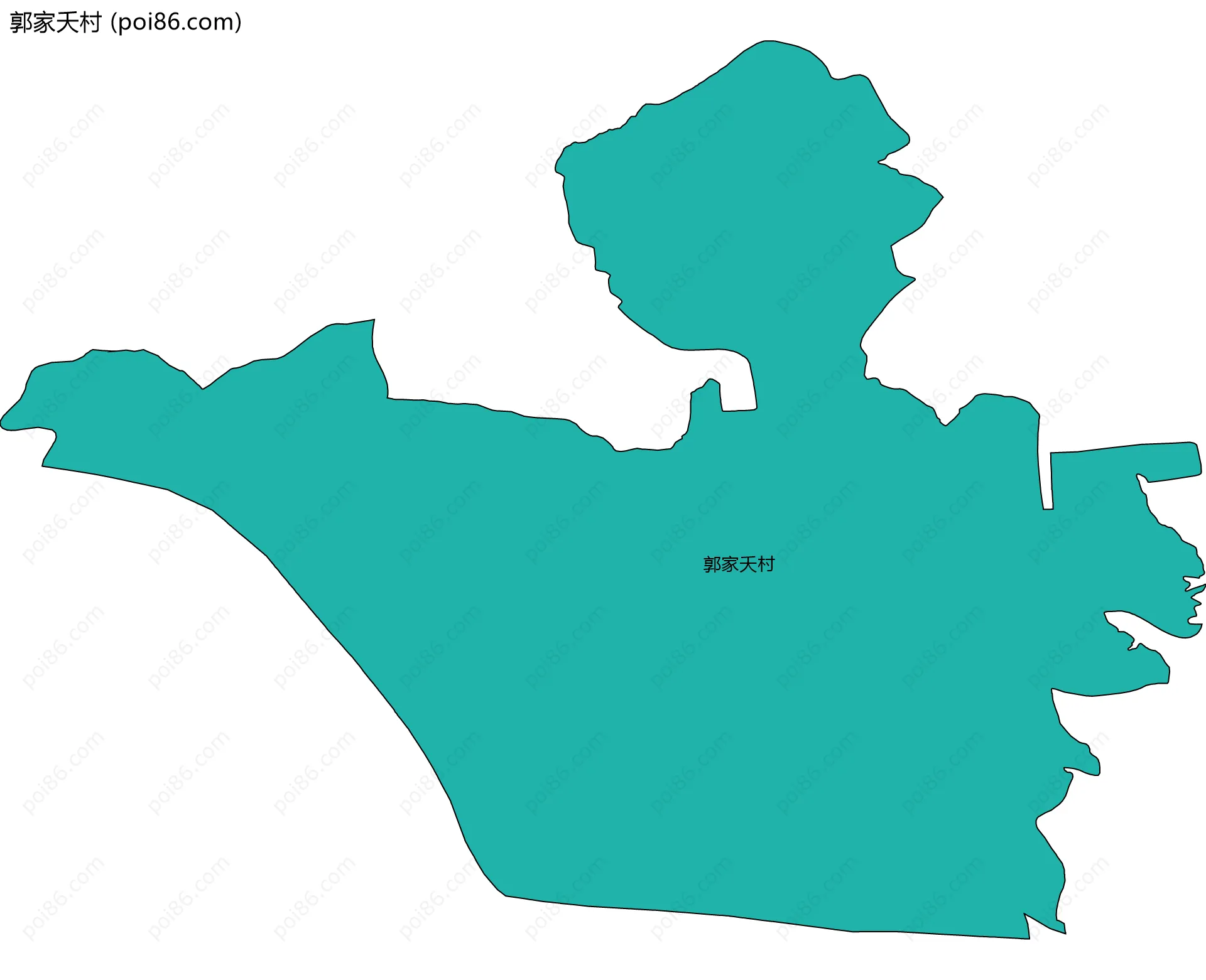 郭家夭村边界地图