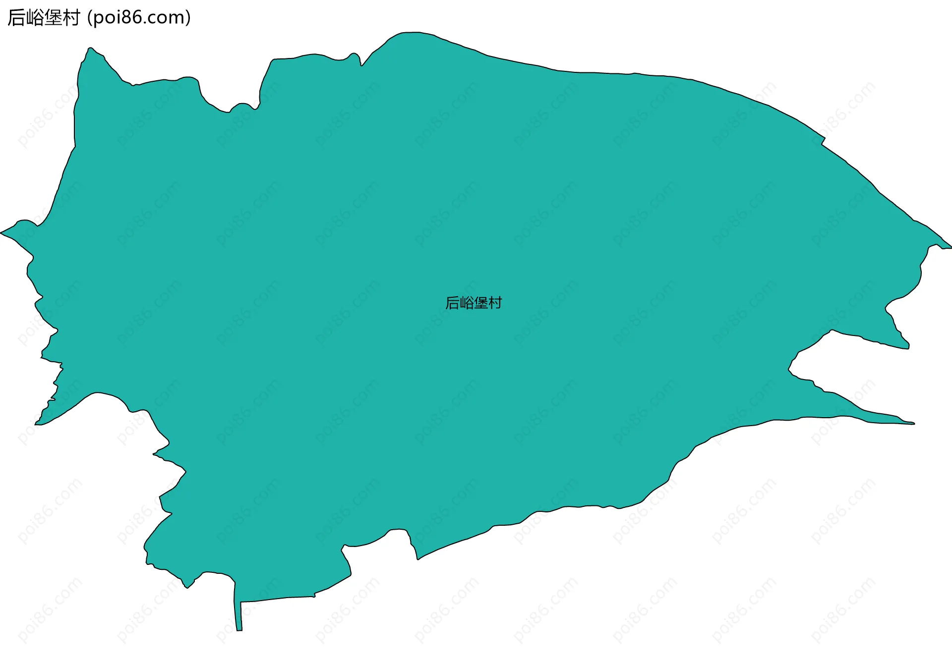 后峪堡村边界地图