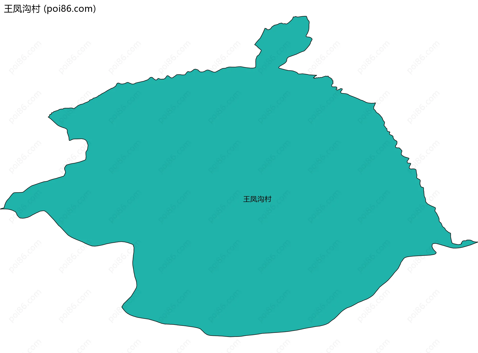 王凤沟村边界地图