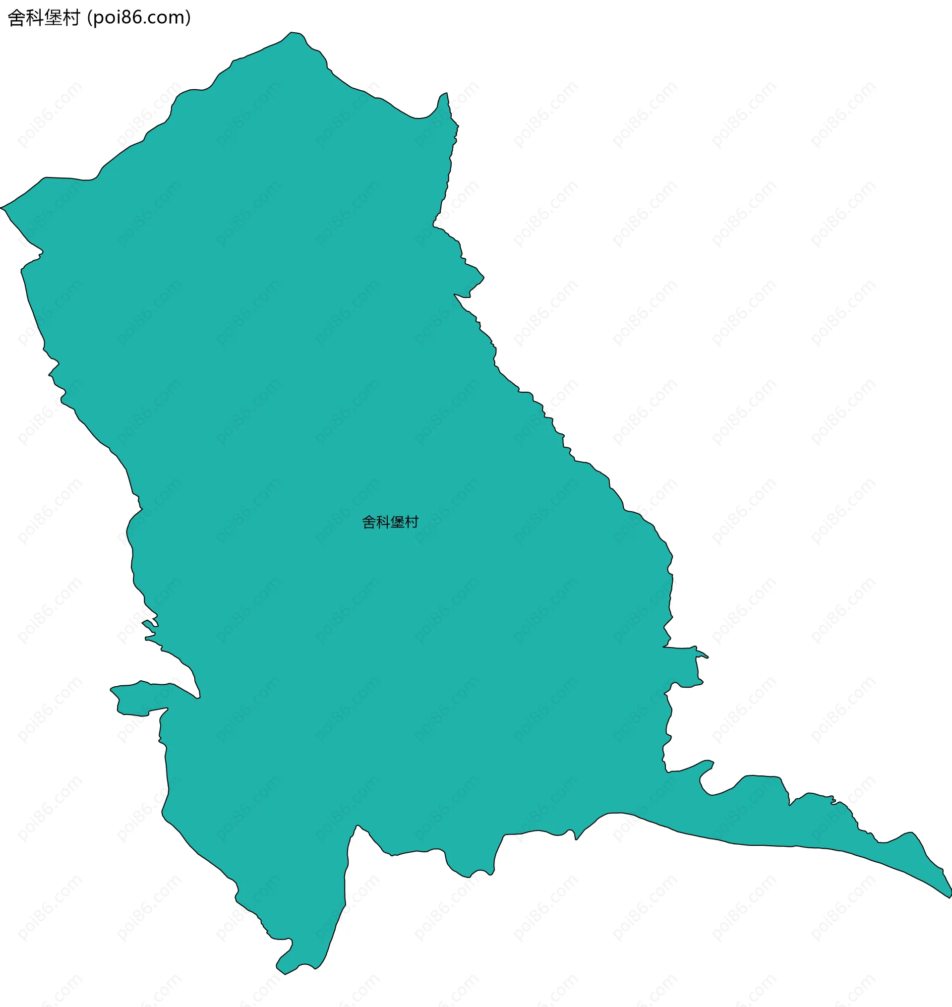 舍科堡村边界地图