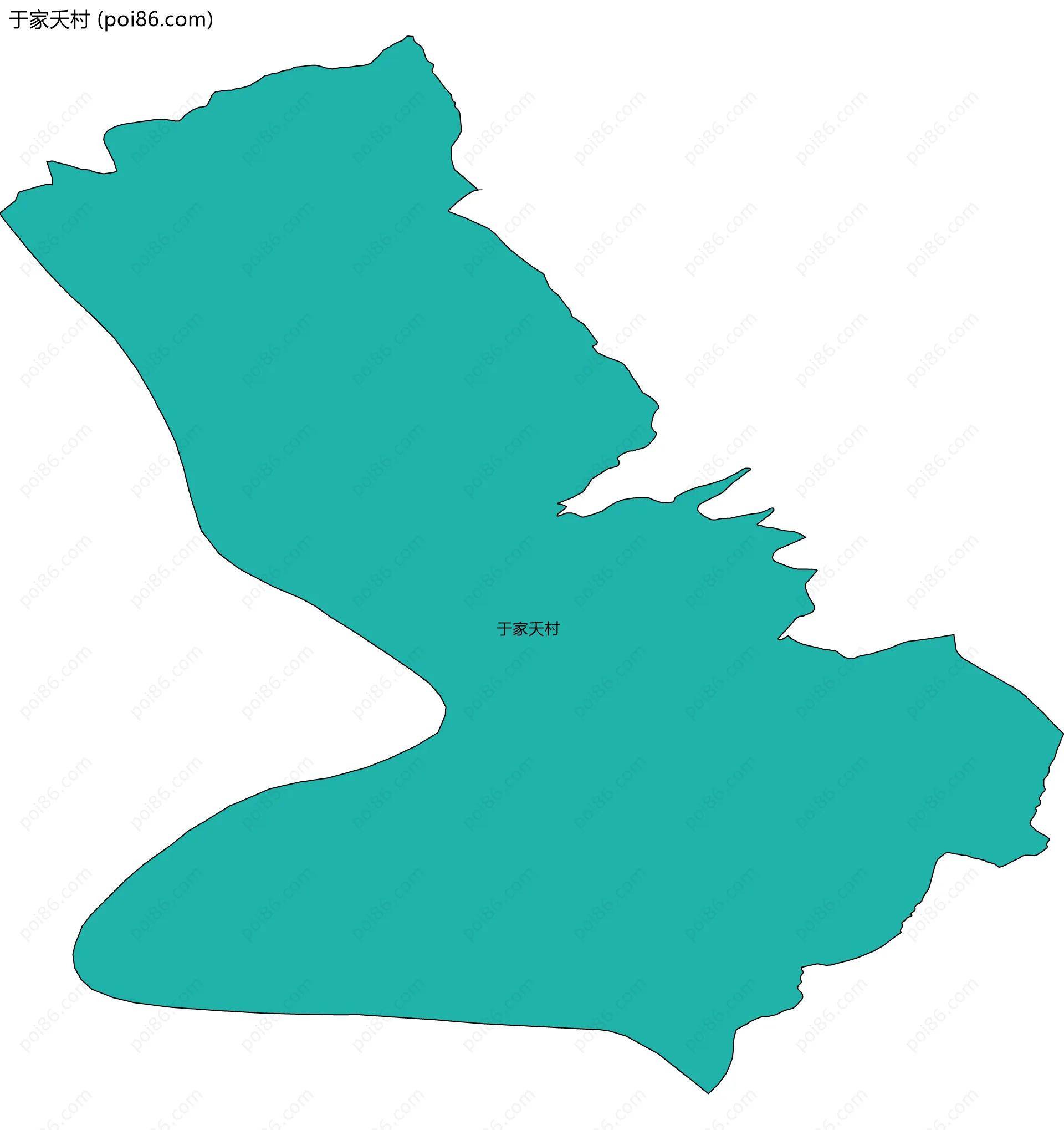 于家夭村边界地图