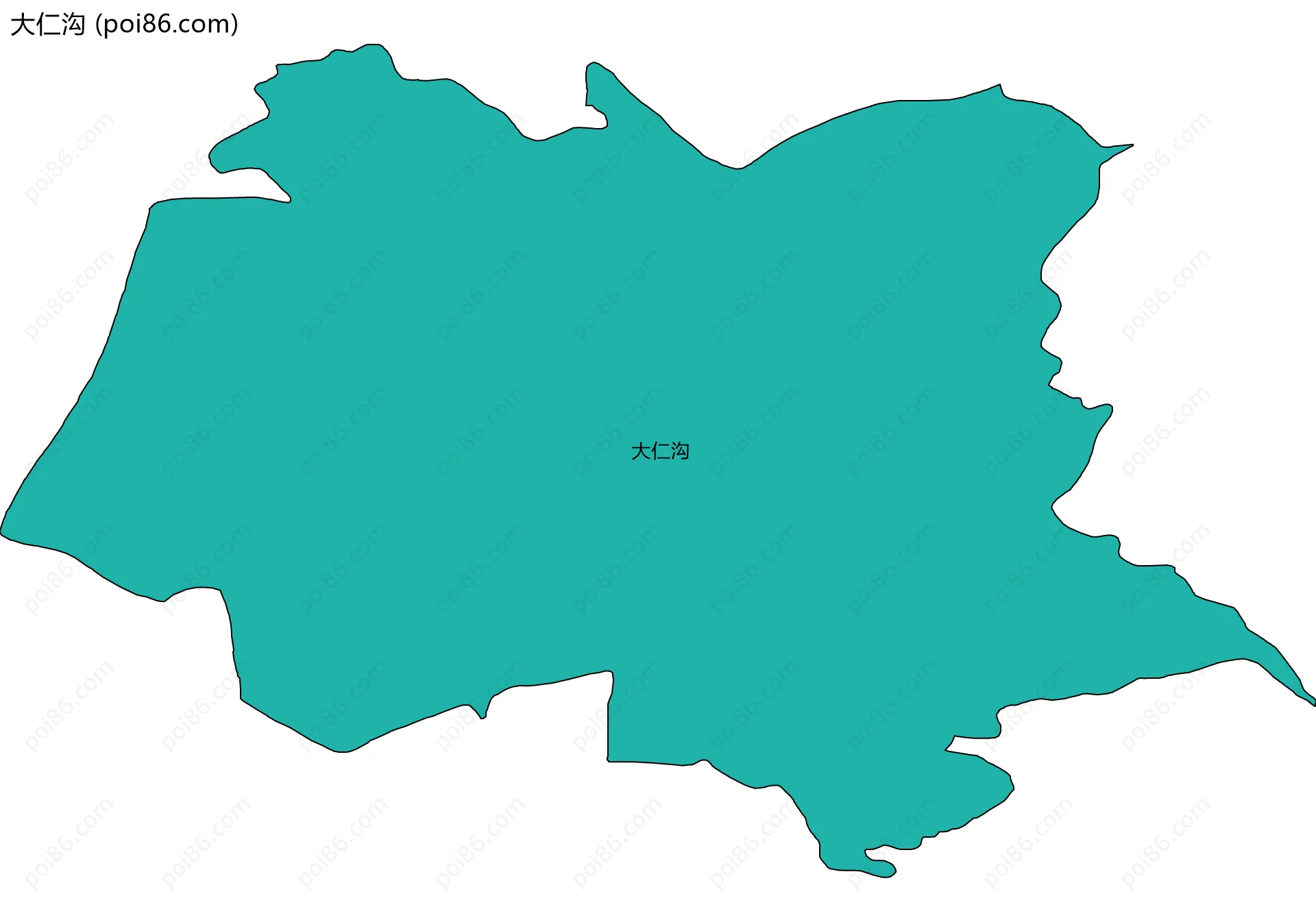 大仁沟边界地图