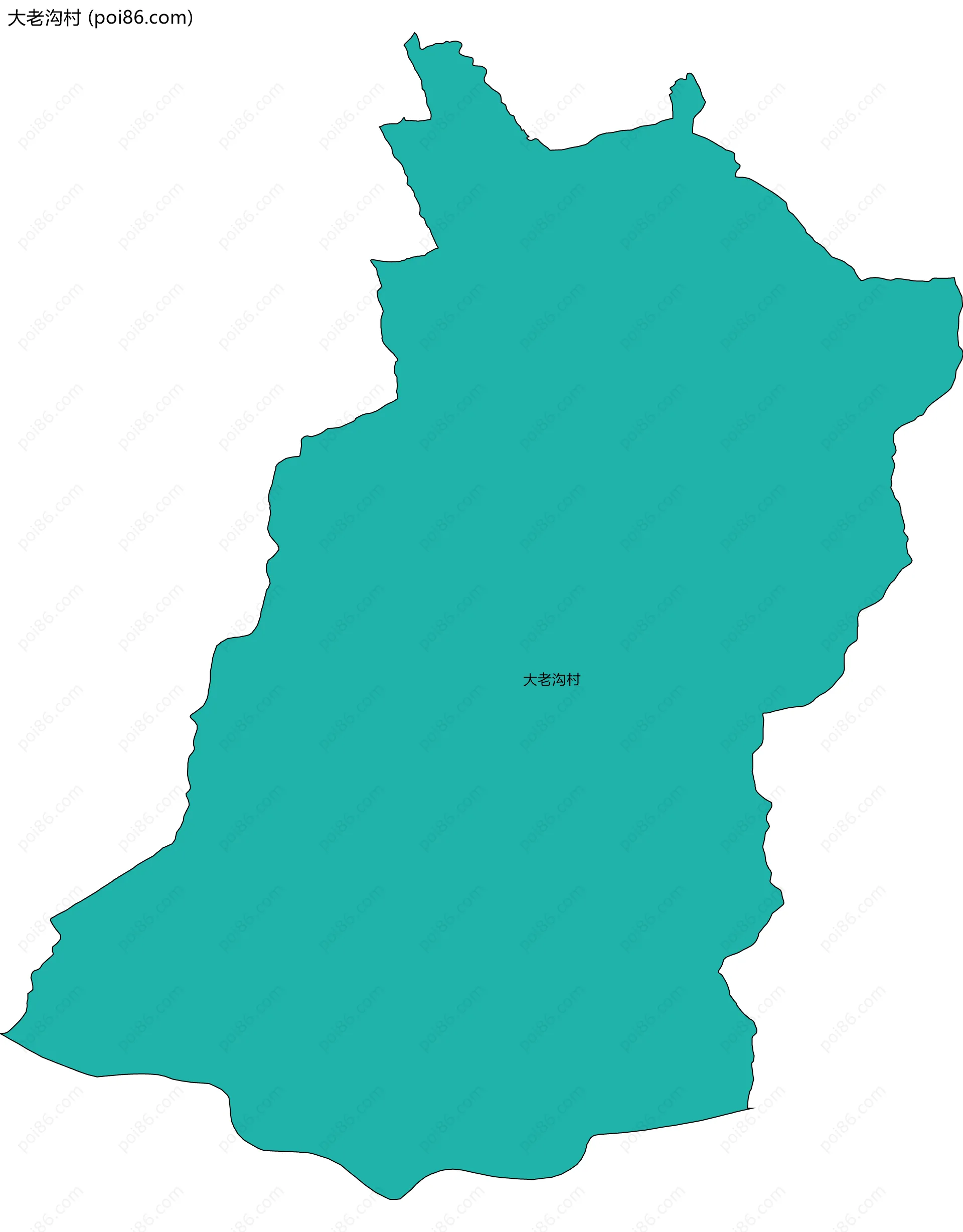 大老沟村边界地图