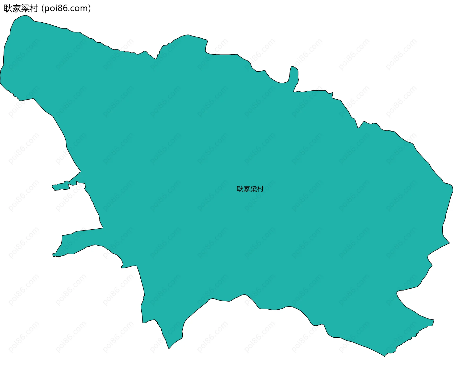 耿家梁村边界地图