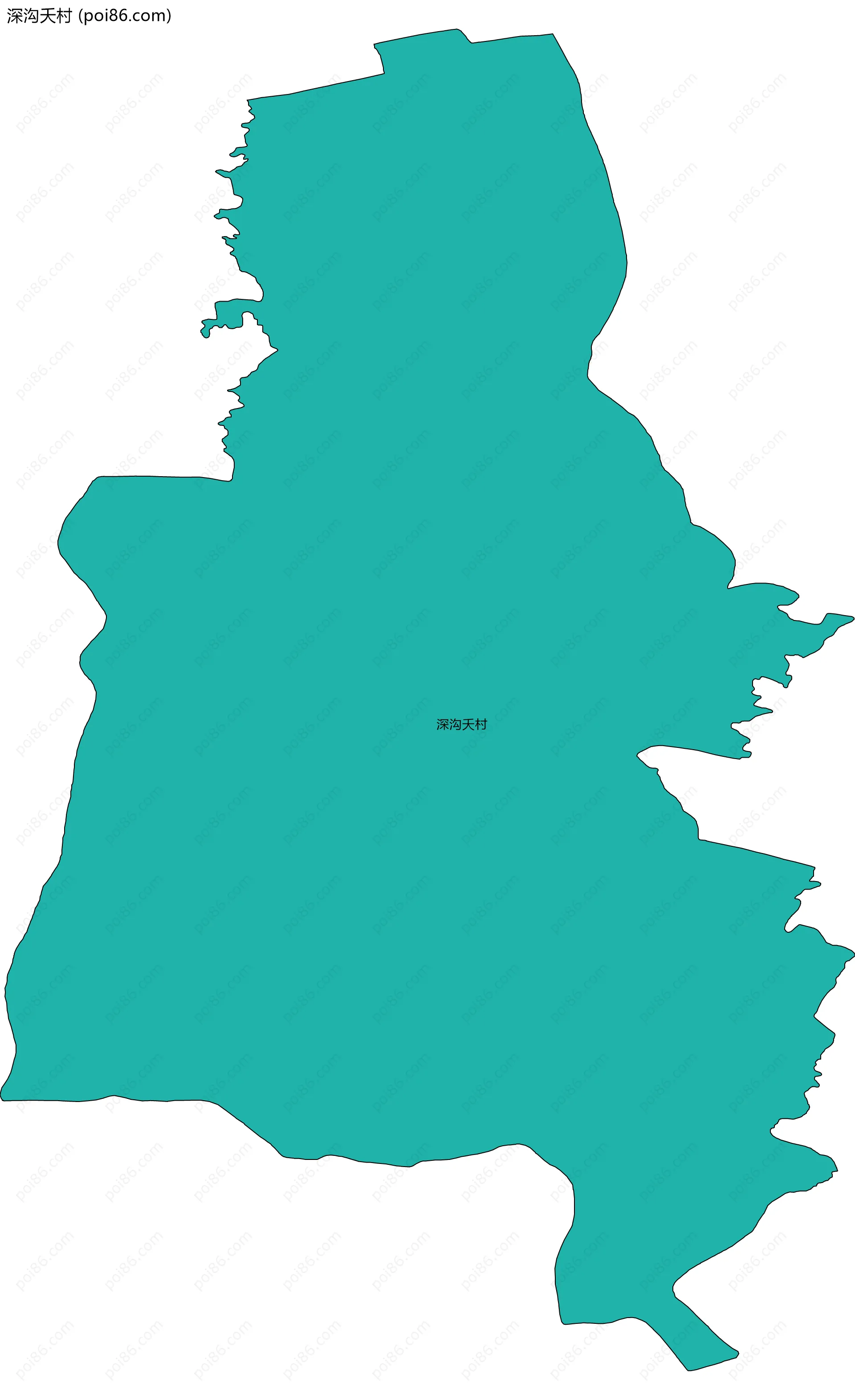 深沟夭村边界地图