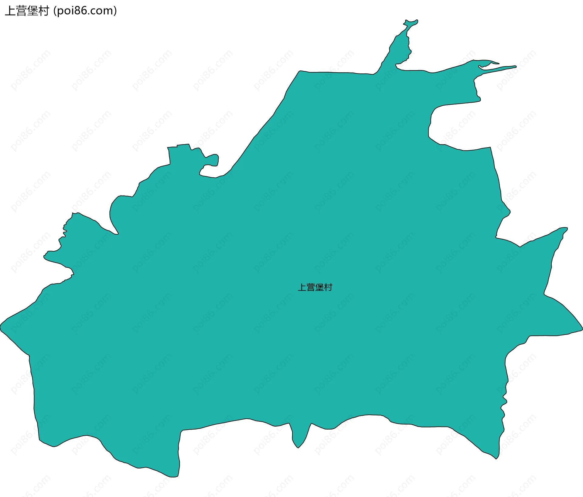 上营堡村边界地图