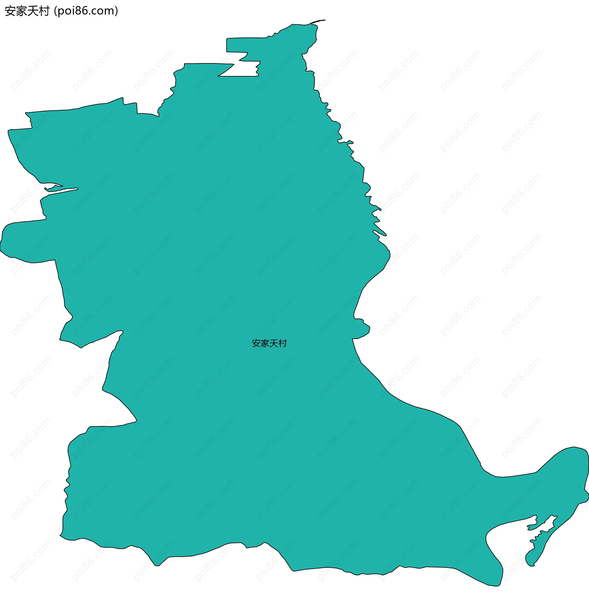 安家夭村边界地图