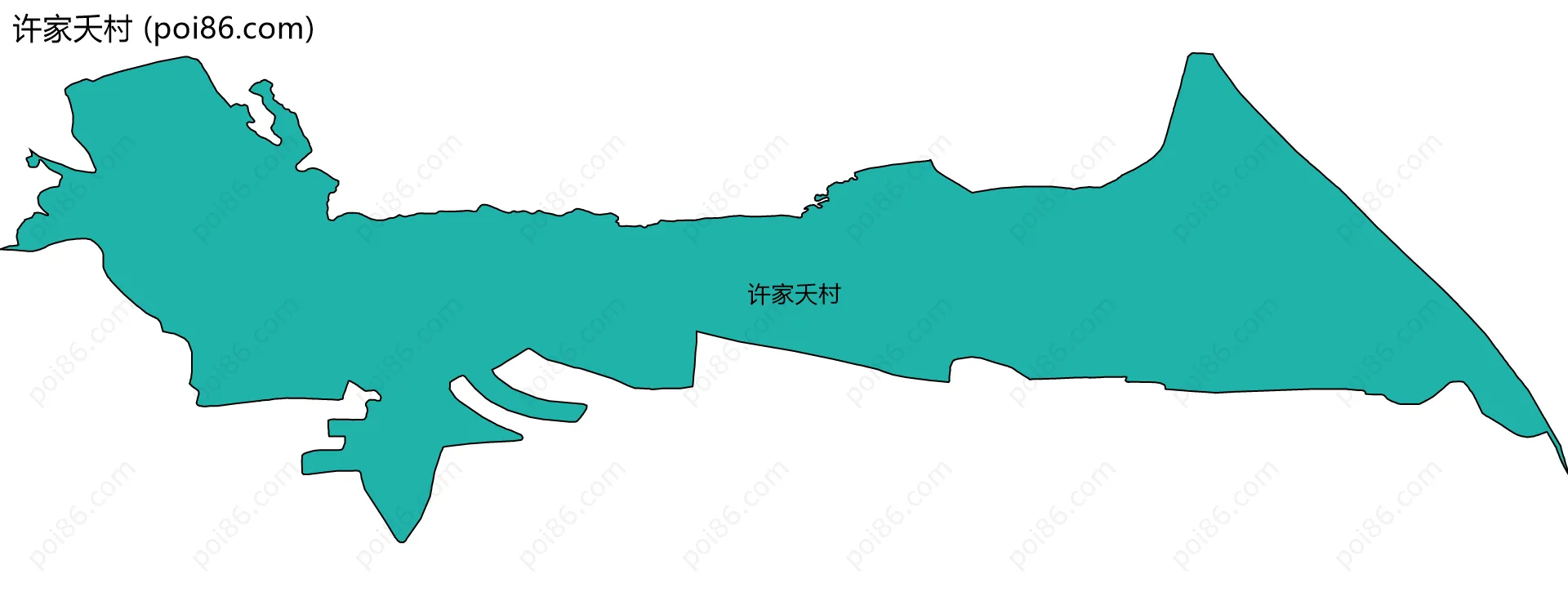 许家夭村边界地图