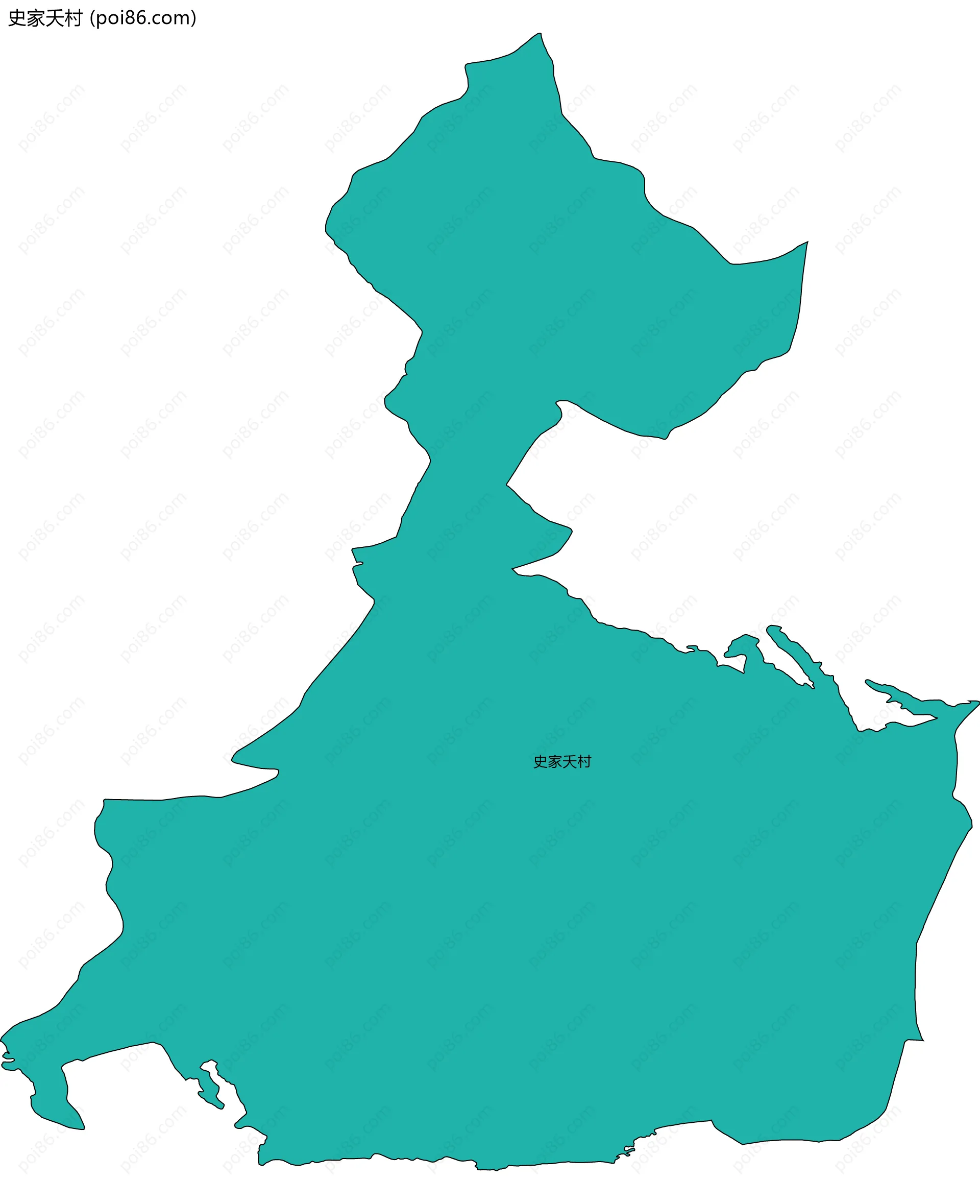 史家夭村边界地图