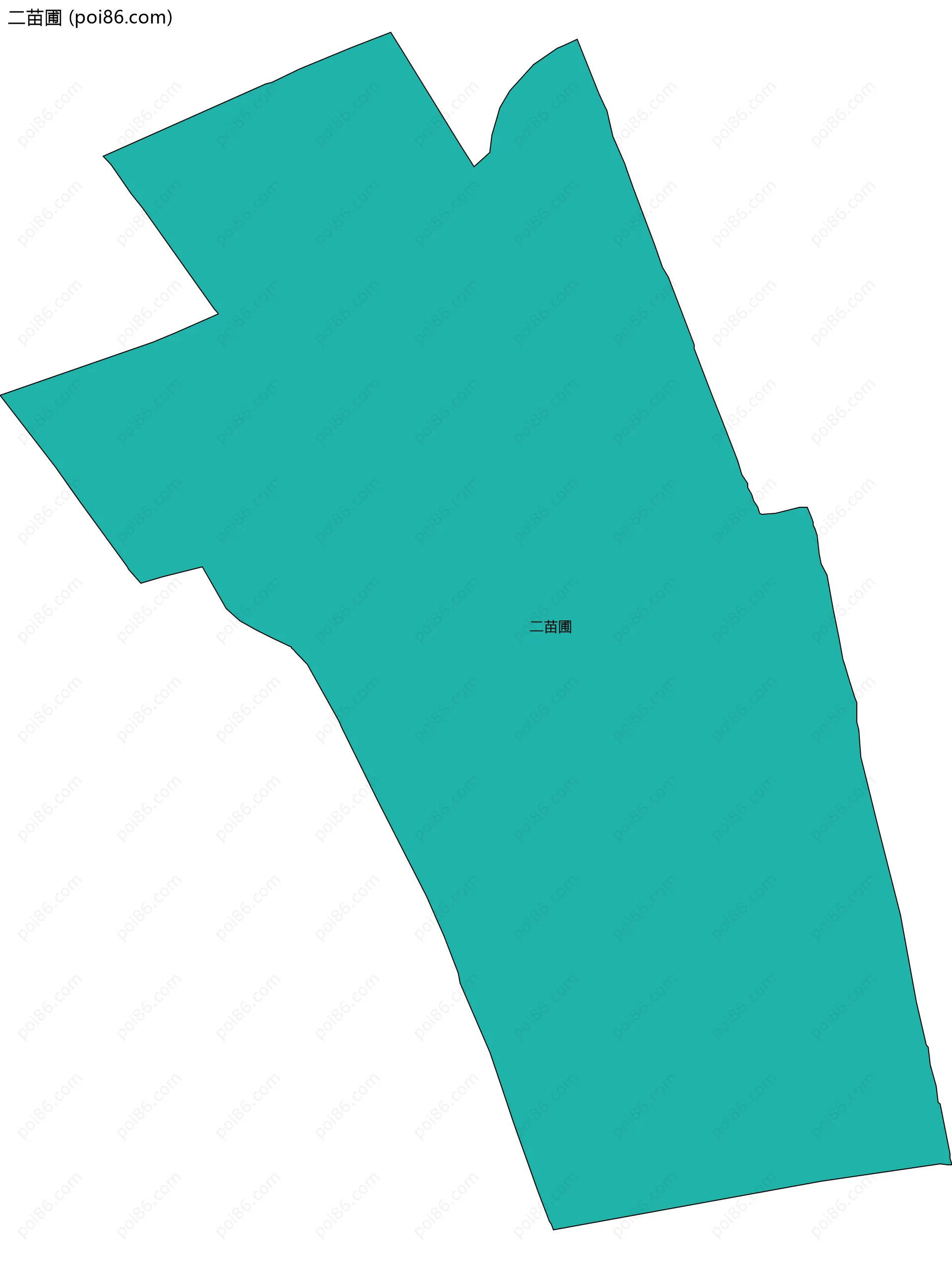 二苗圃边界地图