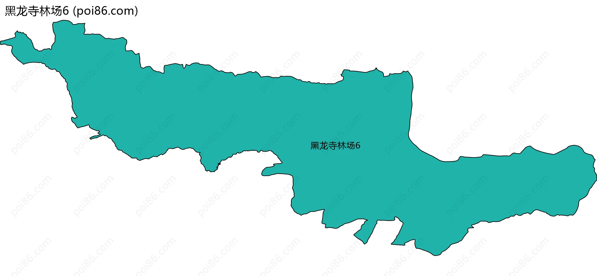 黑龙寺林场6边界地图