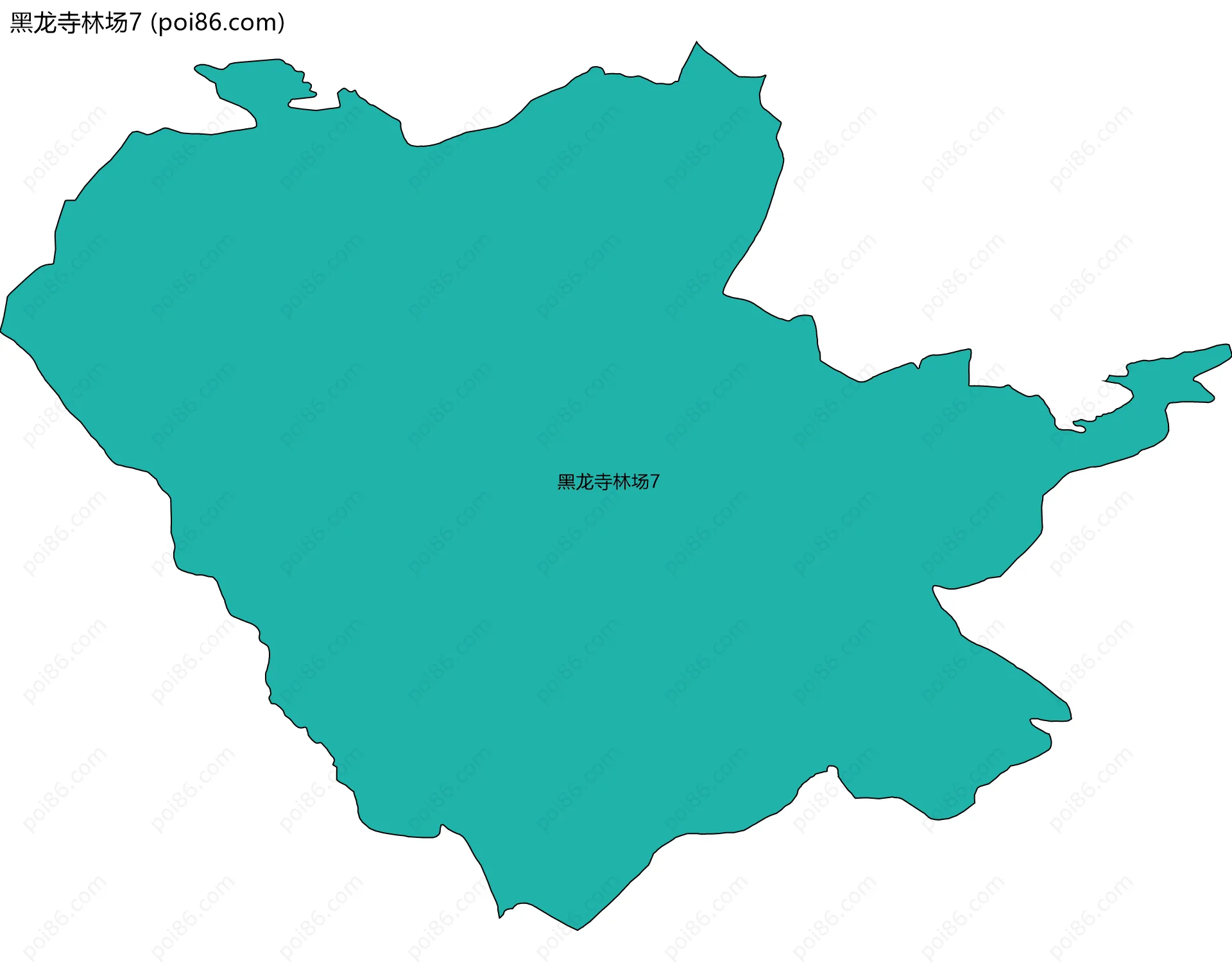 黑龙寺林场7边界地图