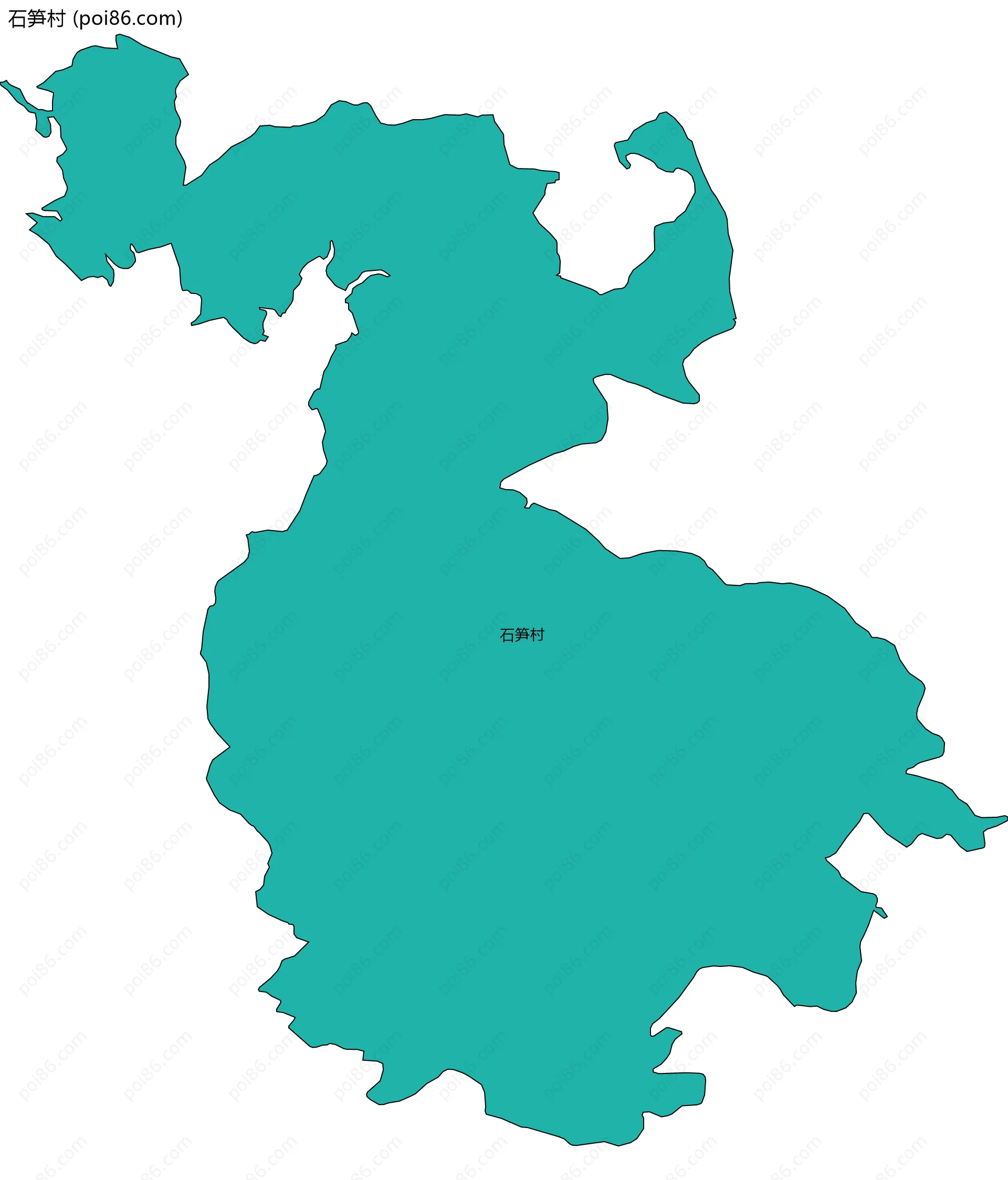 石笋村边界地图