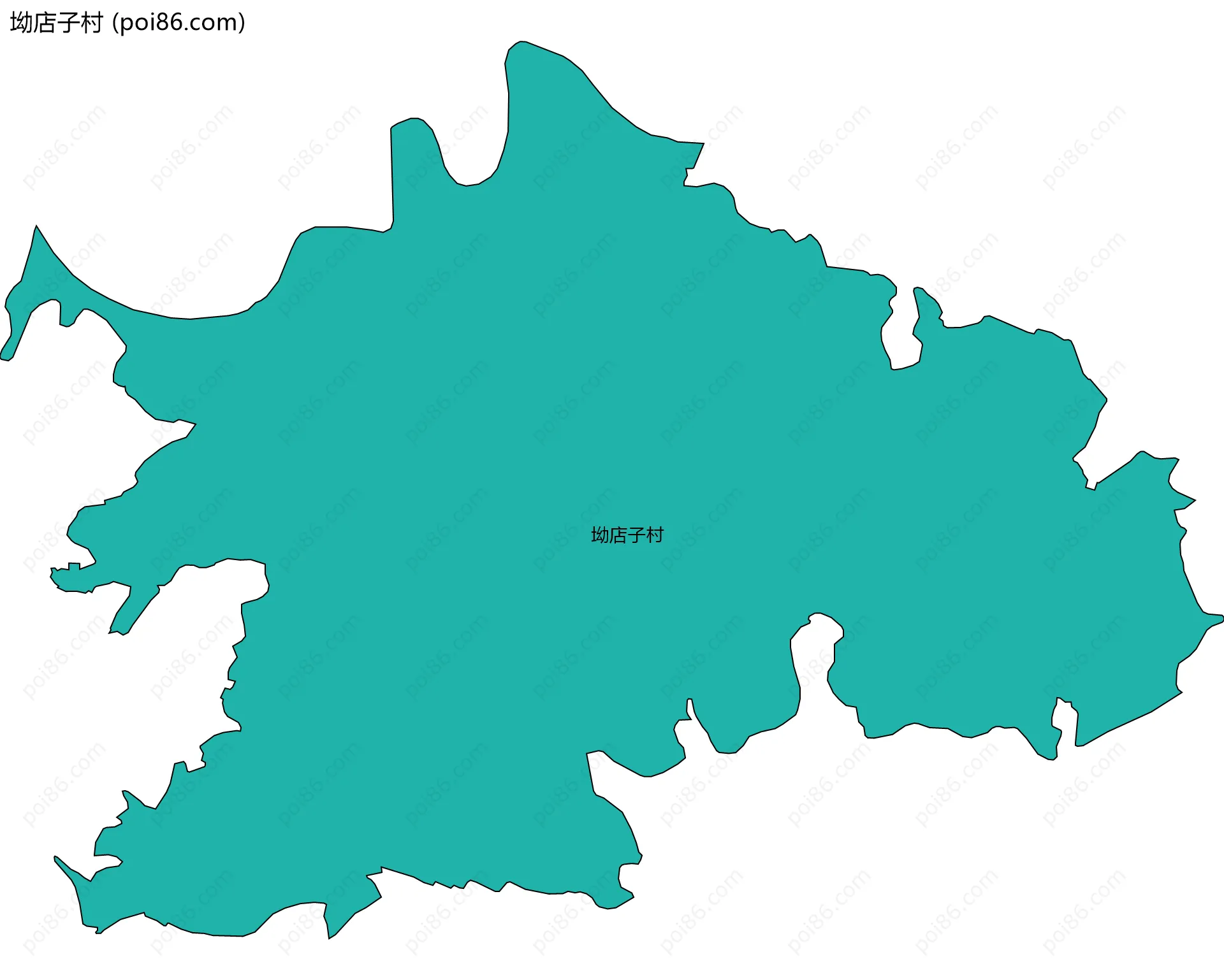 坳店子村边界地图