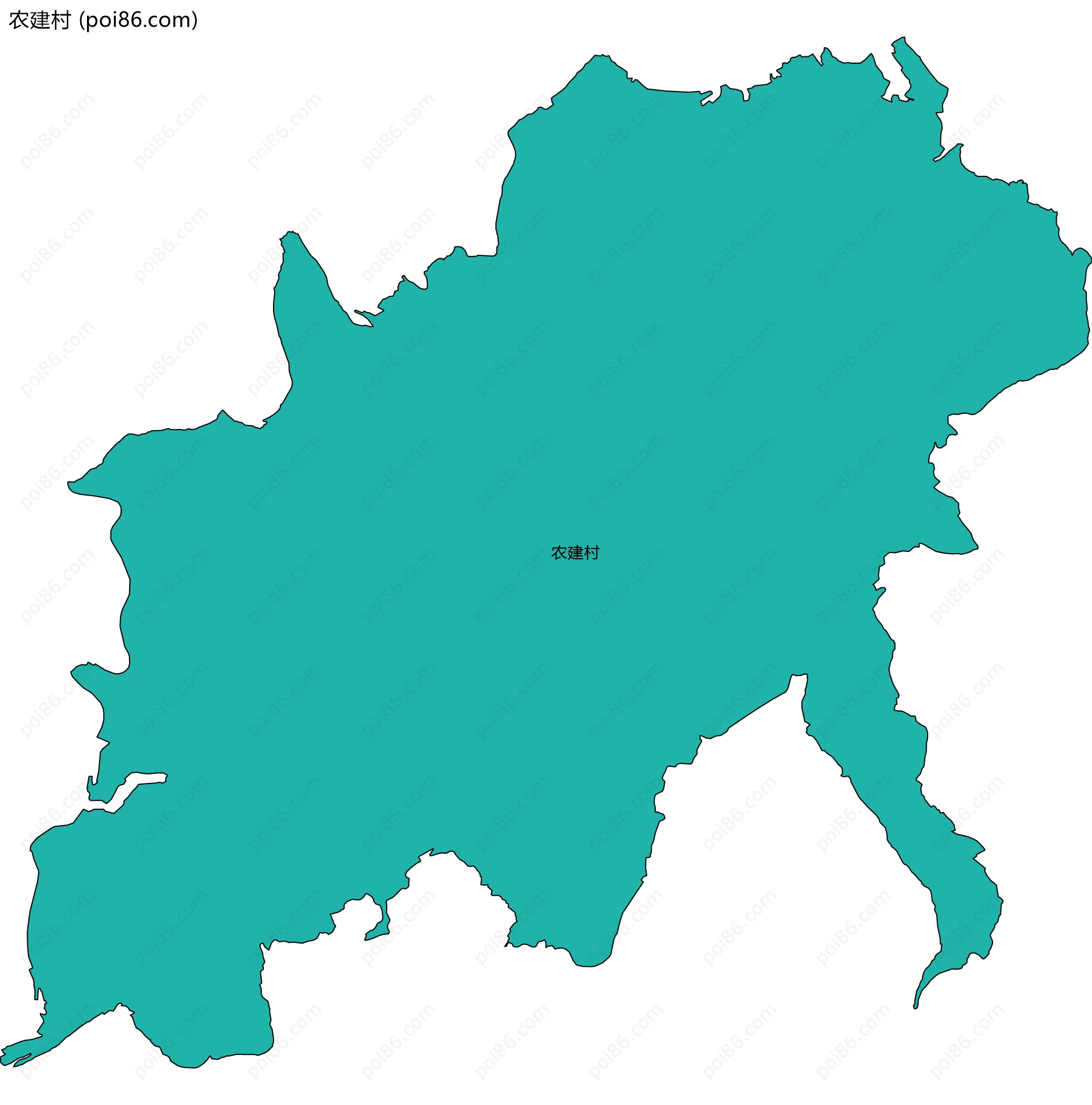 农建村边界地图