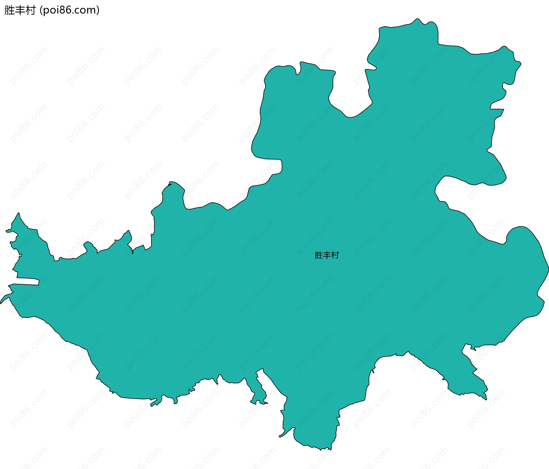 胜丰村边界地图