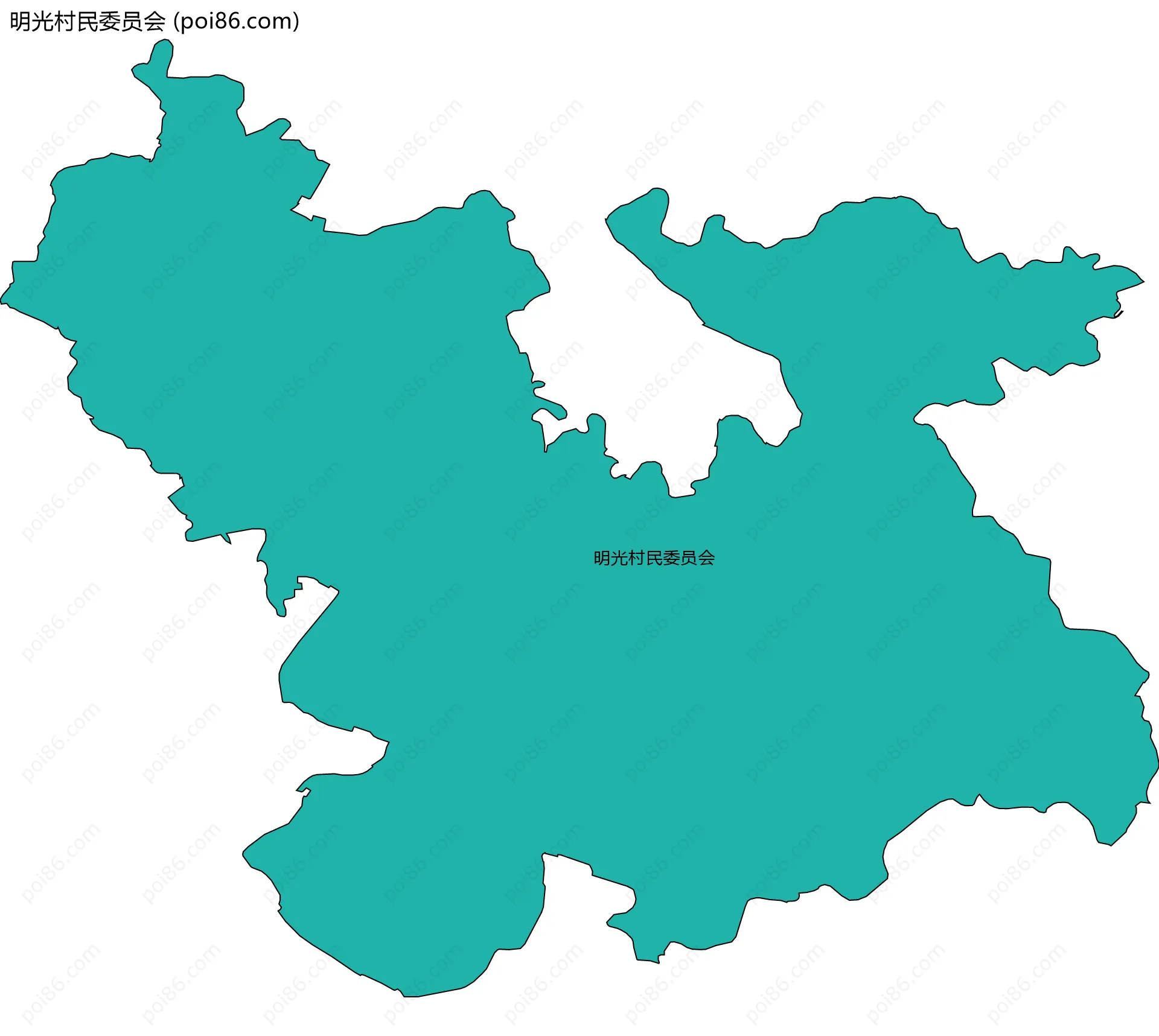 明光村民委员会边界地图